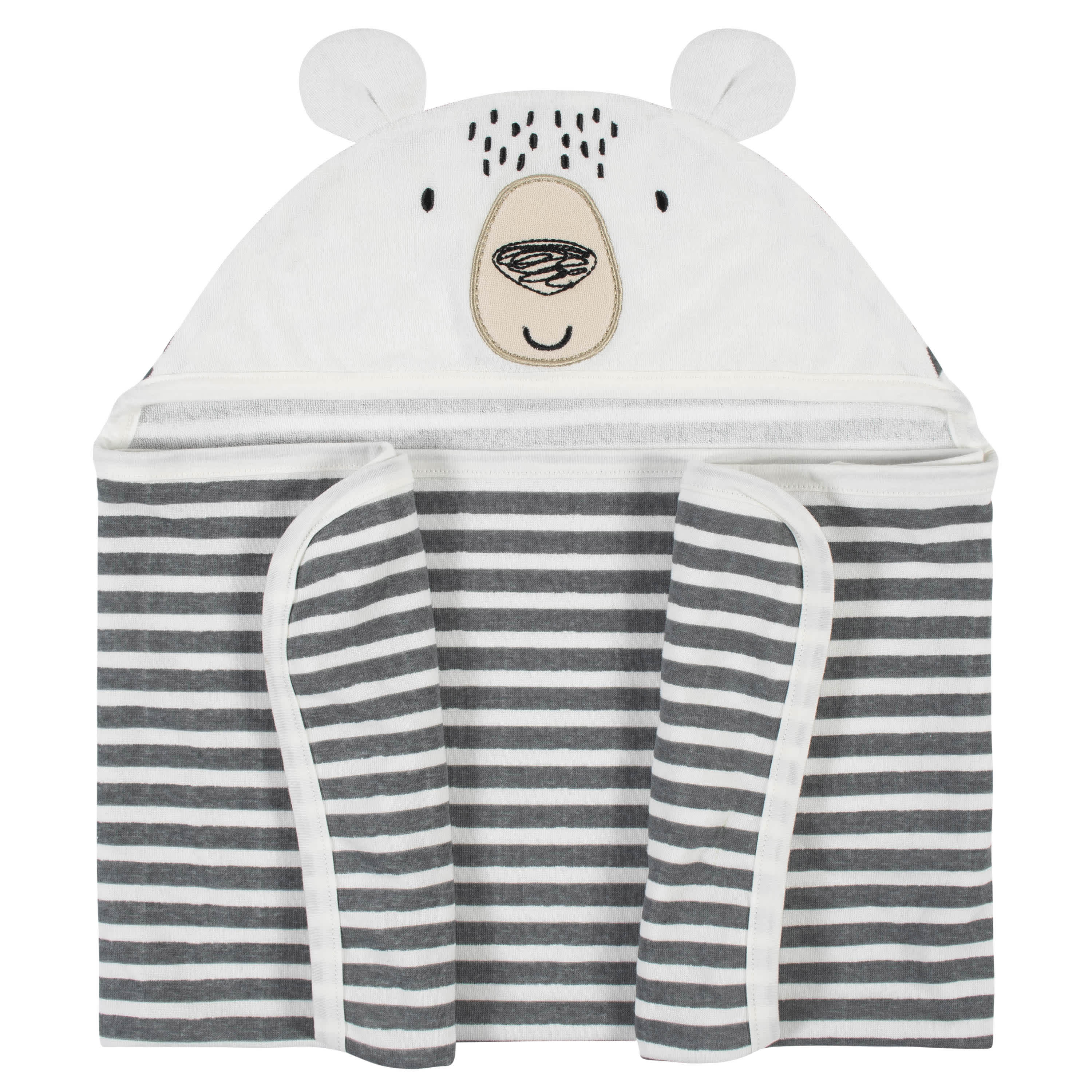 Baby Boys Bear Hooded Bath Wrap