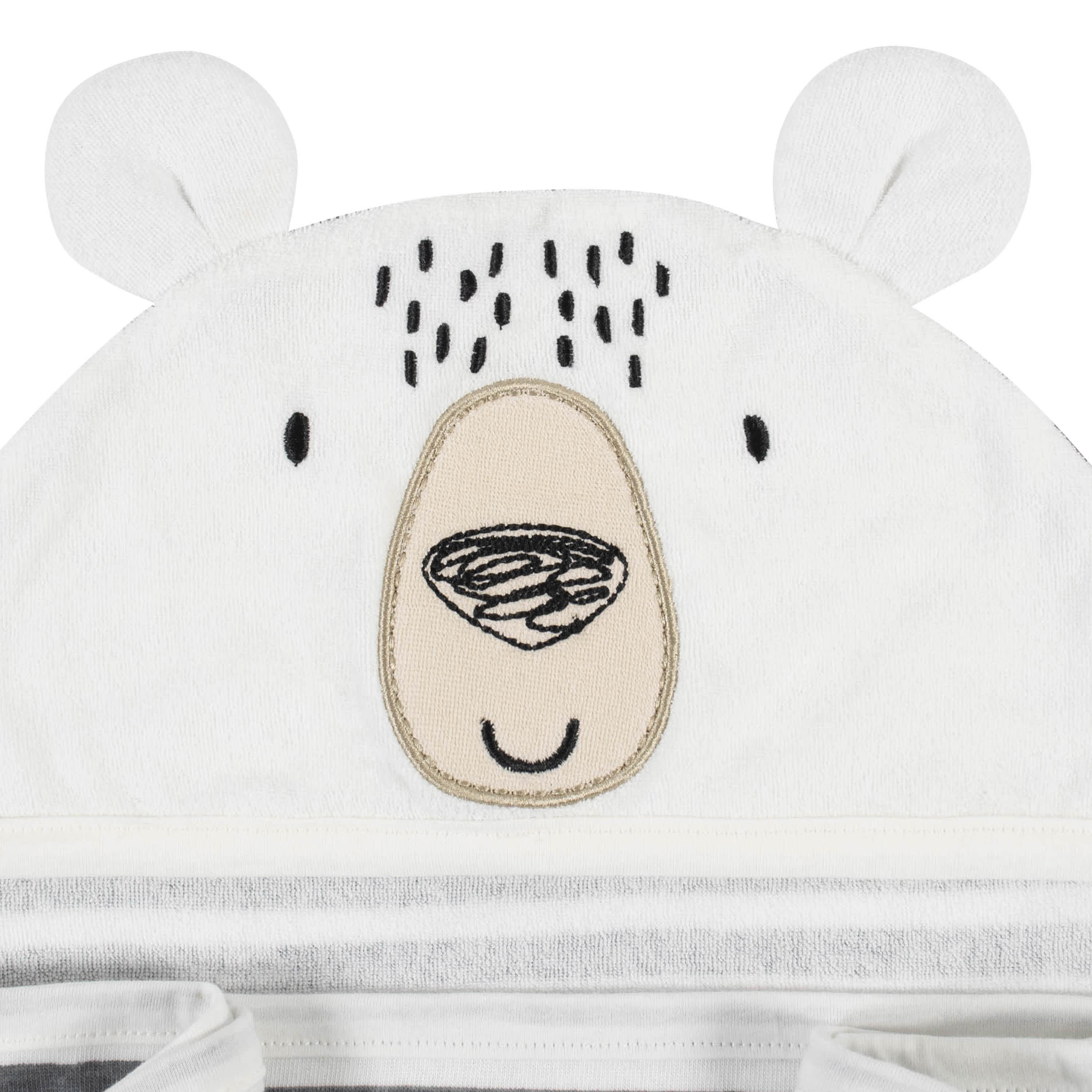 Baby Boys Bear Hooded Bath Wrap - Image 3