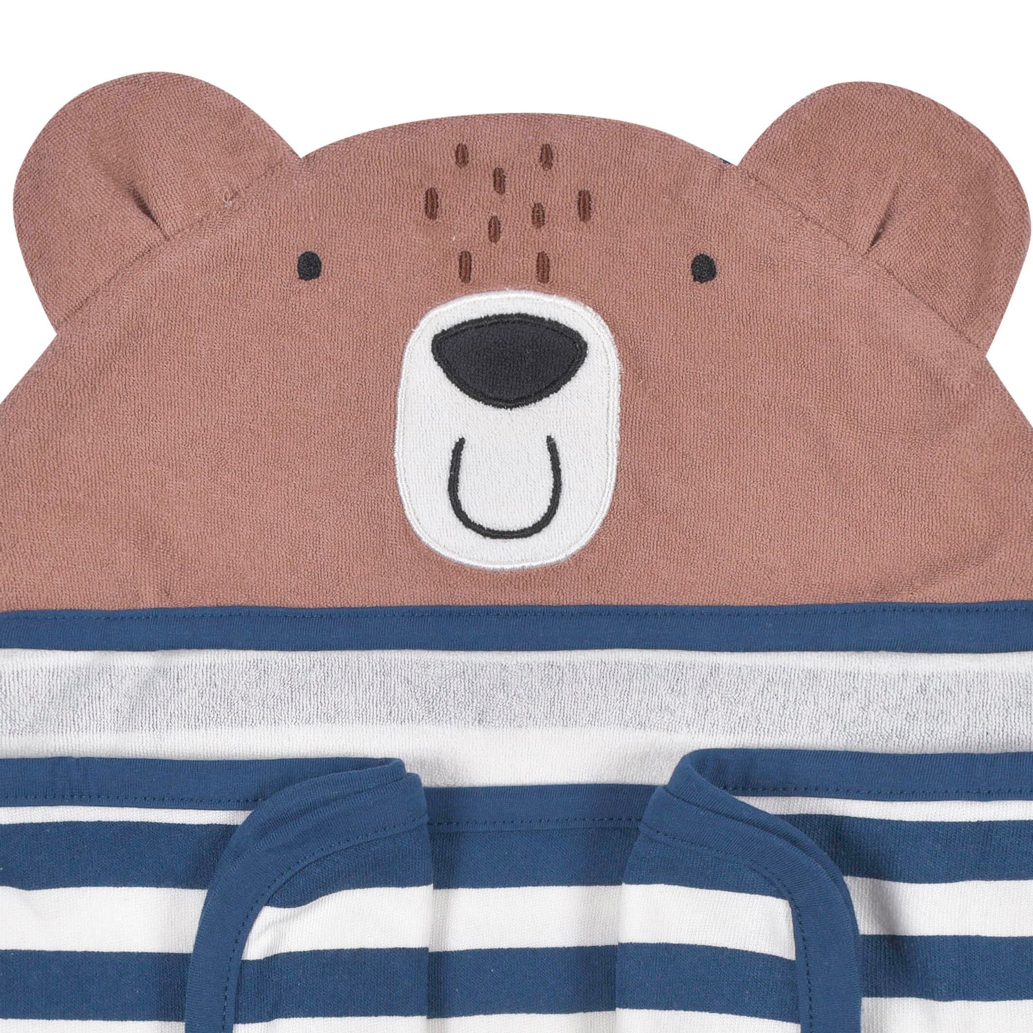 Baby Boys Bear Hooded Bath Wrap - Image 2