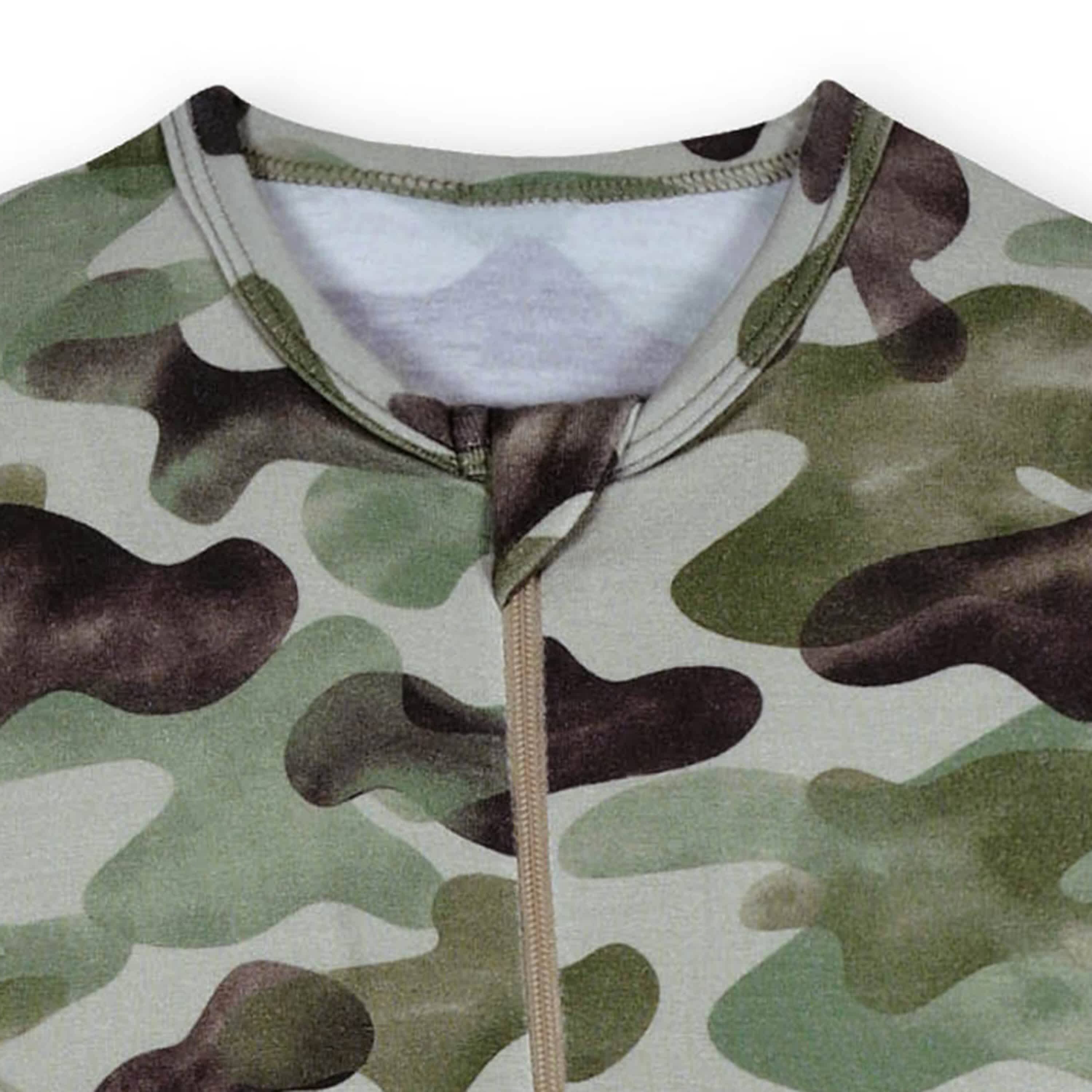 Baby & Toddler Hide & Seek Camo Buttery Soft Viscose Made from Eucalyptus Snug Fit Footed Pajamas - Image 3