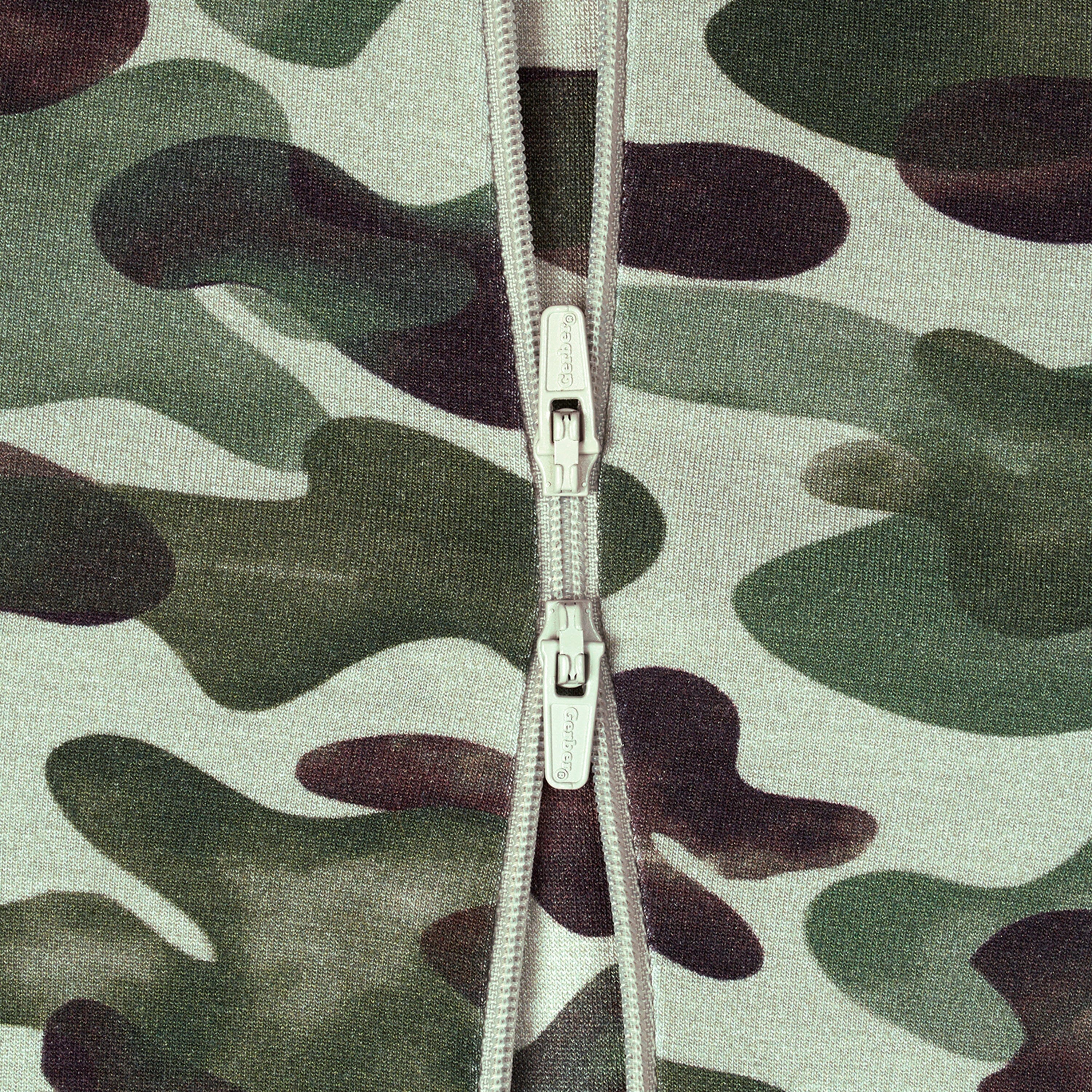 Baby & Toddler Hide & Seek Camo Buttery Soft Viscose Made from Eucalyptus Snug Fit Footed Pajamas - Image 4