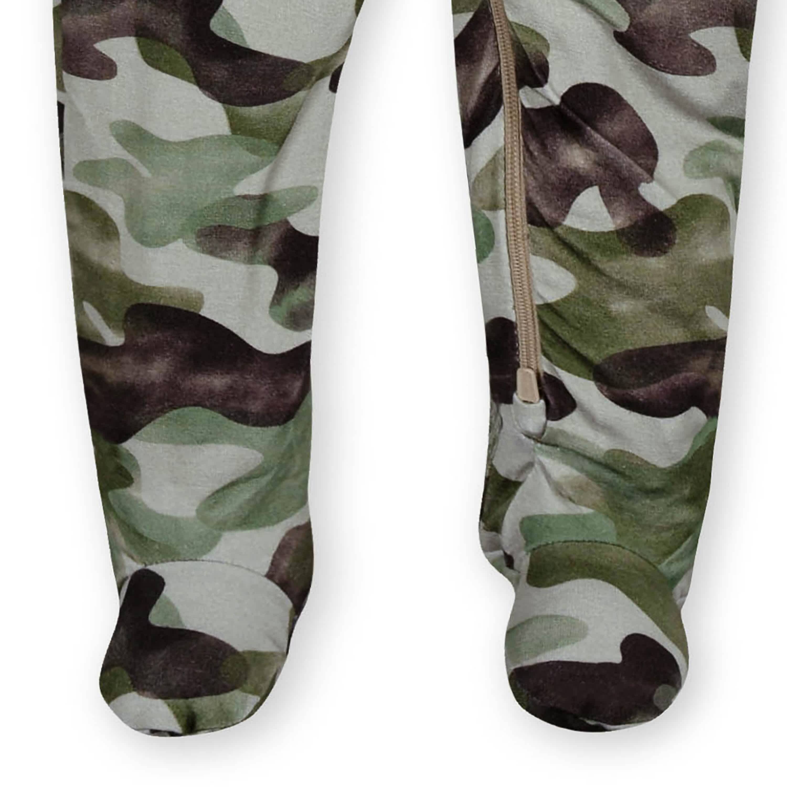 Baby & Toddler Hide & Seek Camo Buttery Soft Viscose Made from Eucalyptus Snug Fit Footed Pajamas - Image 5