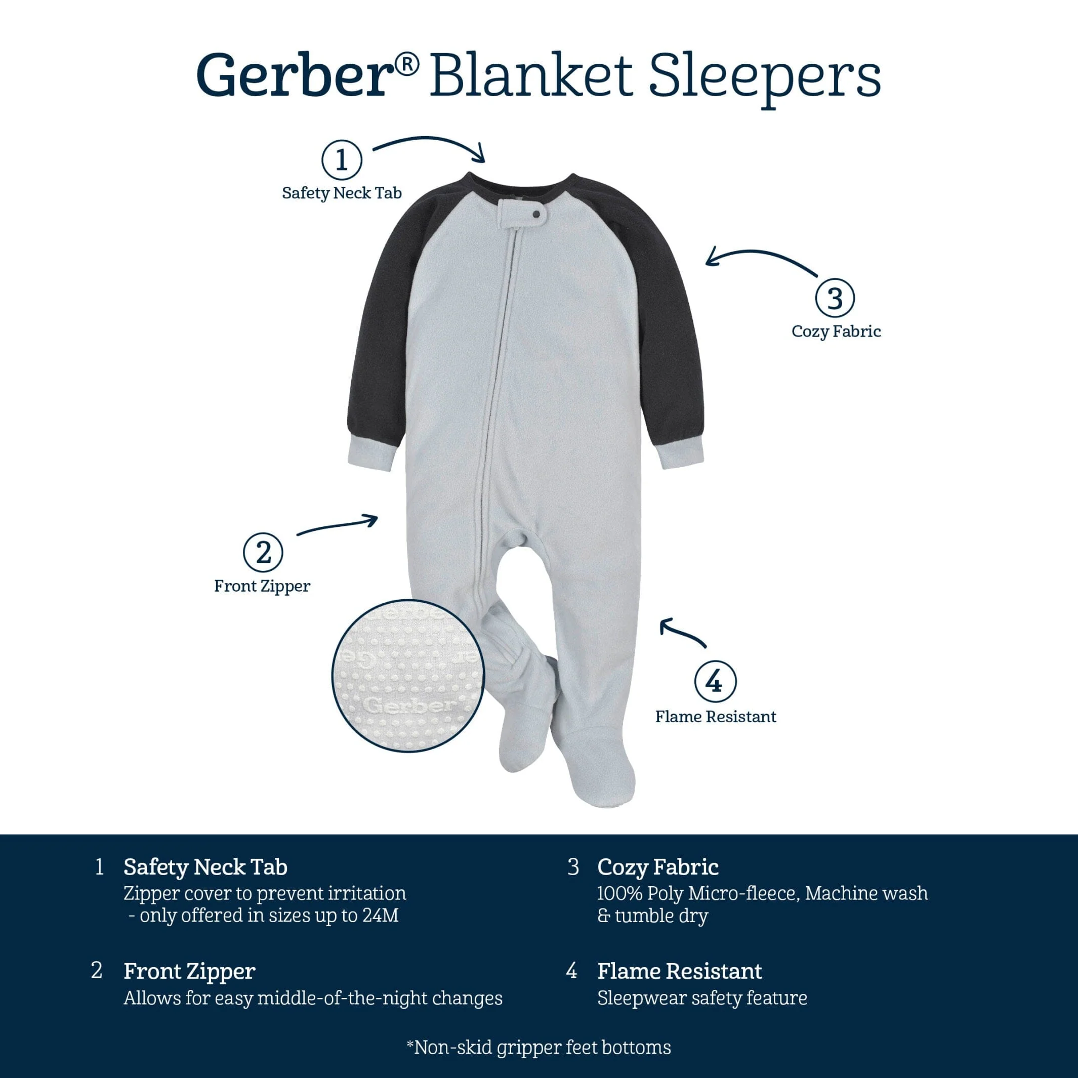 Baby & Toddler Neutral Hot Chocolate Fleece Pajamas - Image 6