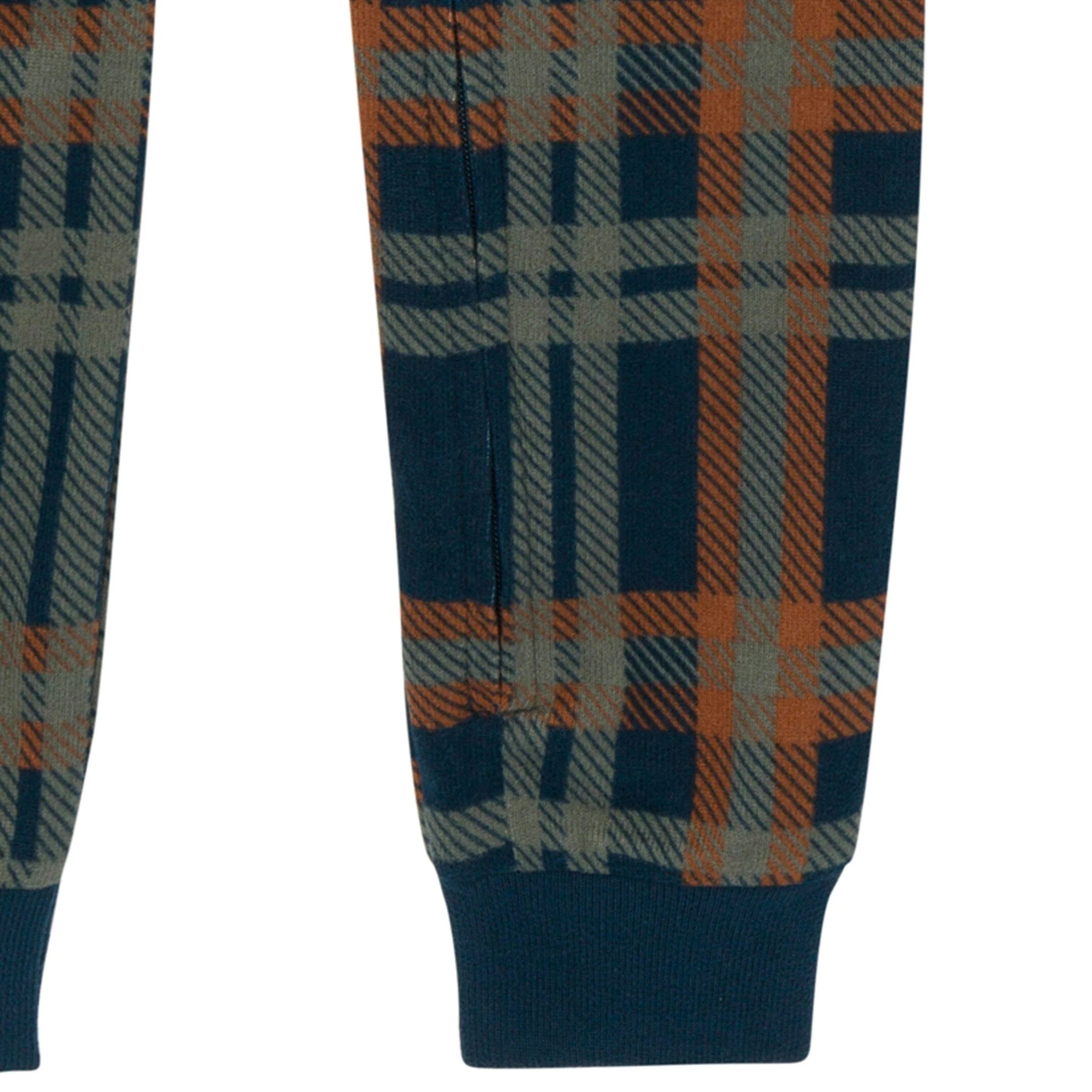 Baby & Toddler Boys Navy Plaid Hacci Footless Pajamas - Image 5