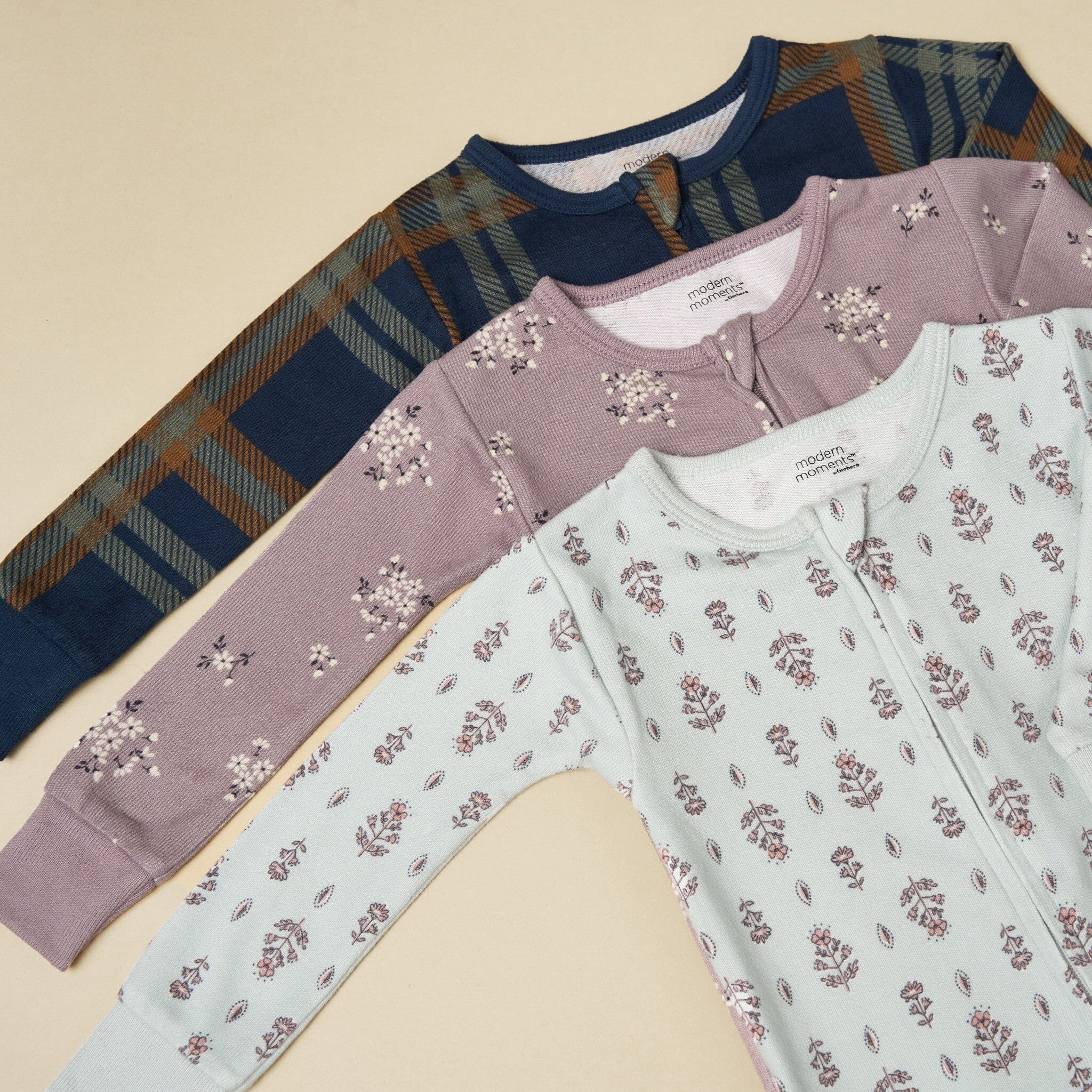 Baby & Toddler Boys Navy Plaid Hacci Footless Pajamas - Image 6