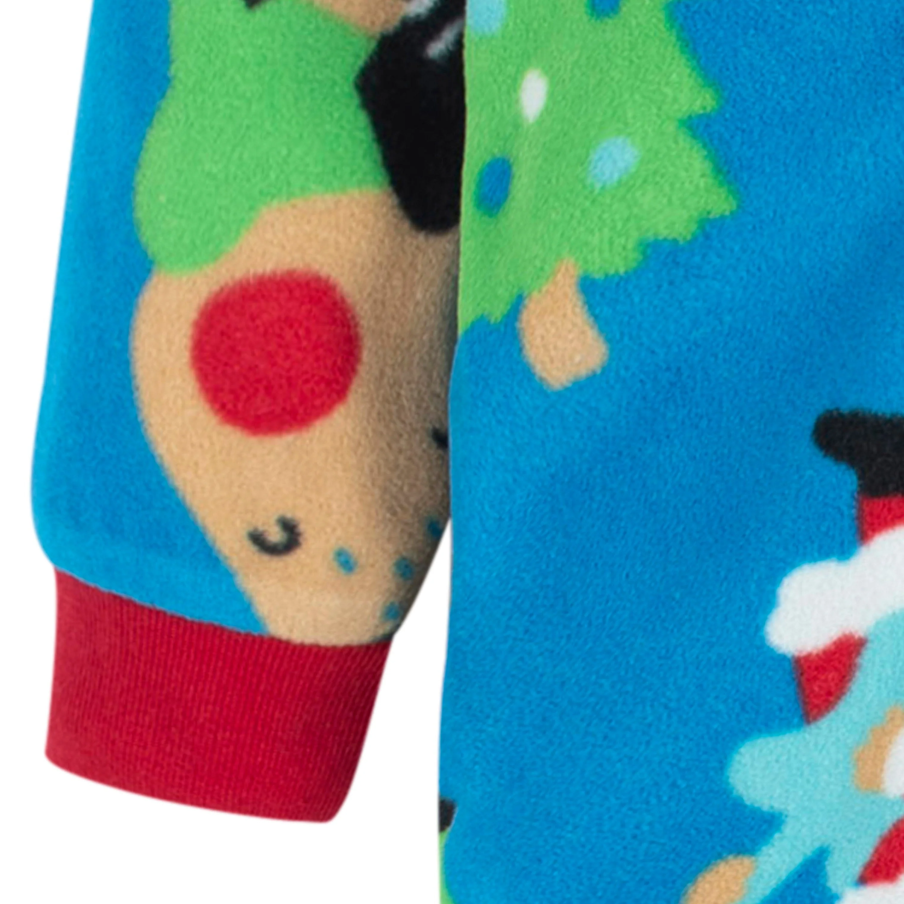 Baby & Toddler Neutral Santa Fleece Pajamas - Image 3