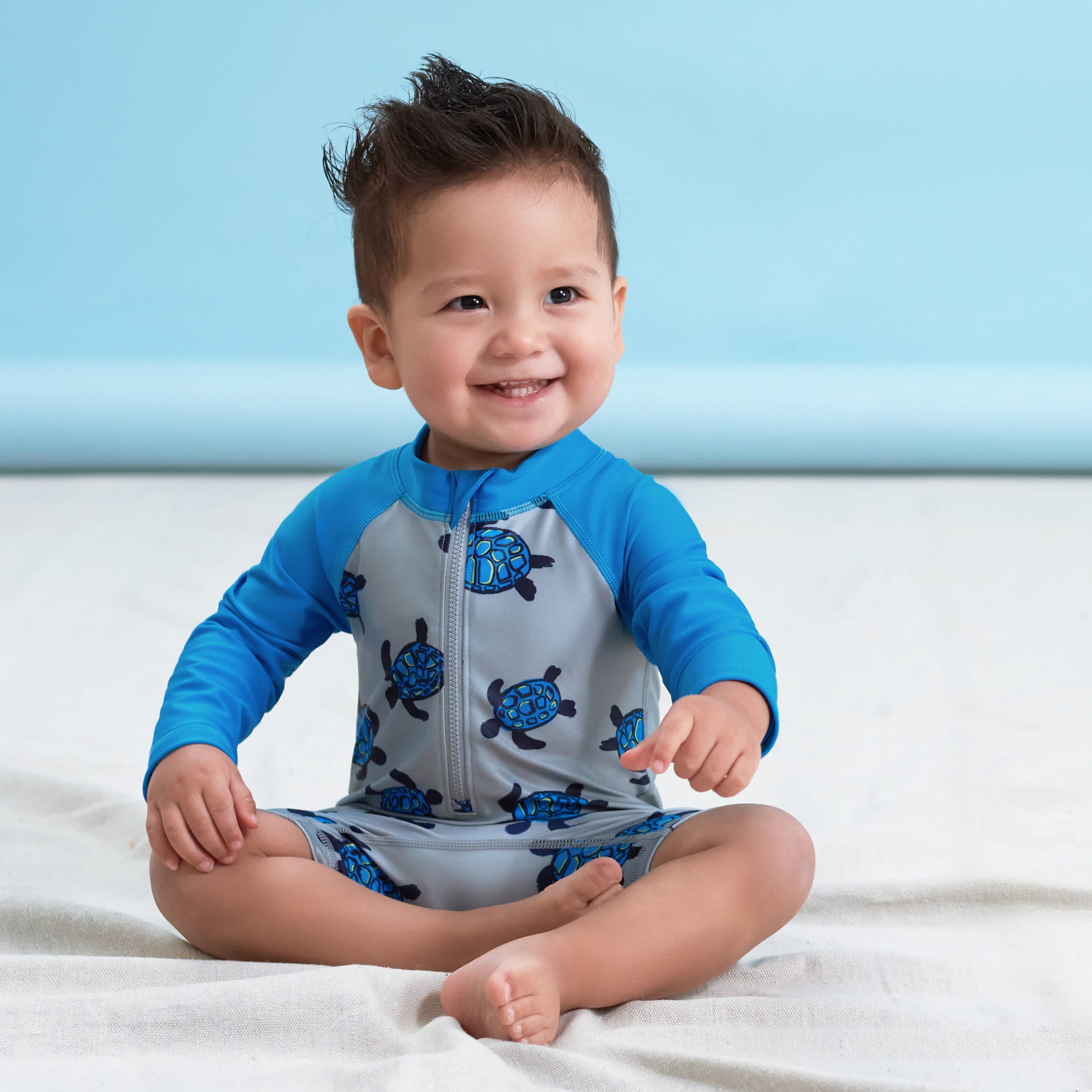 Baby & Toddler Boys UPF 50+ Sea Friends Rash Guard - Image 2