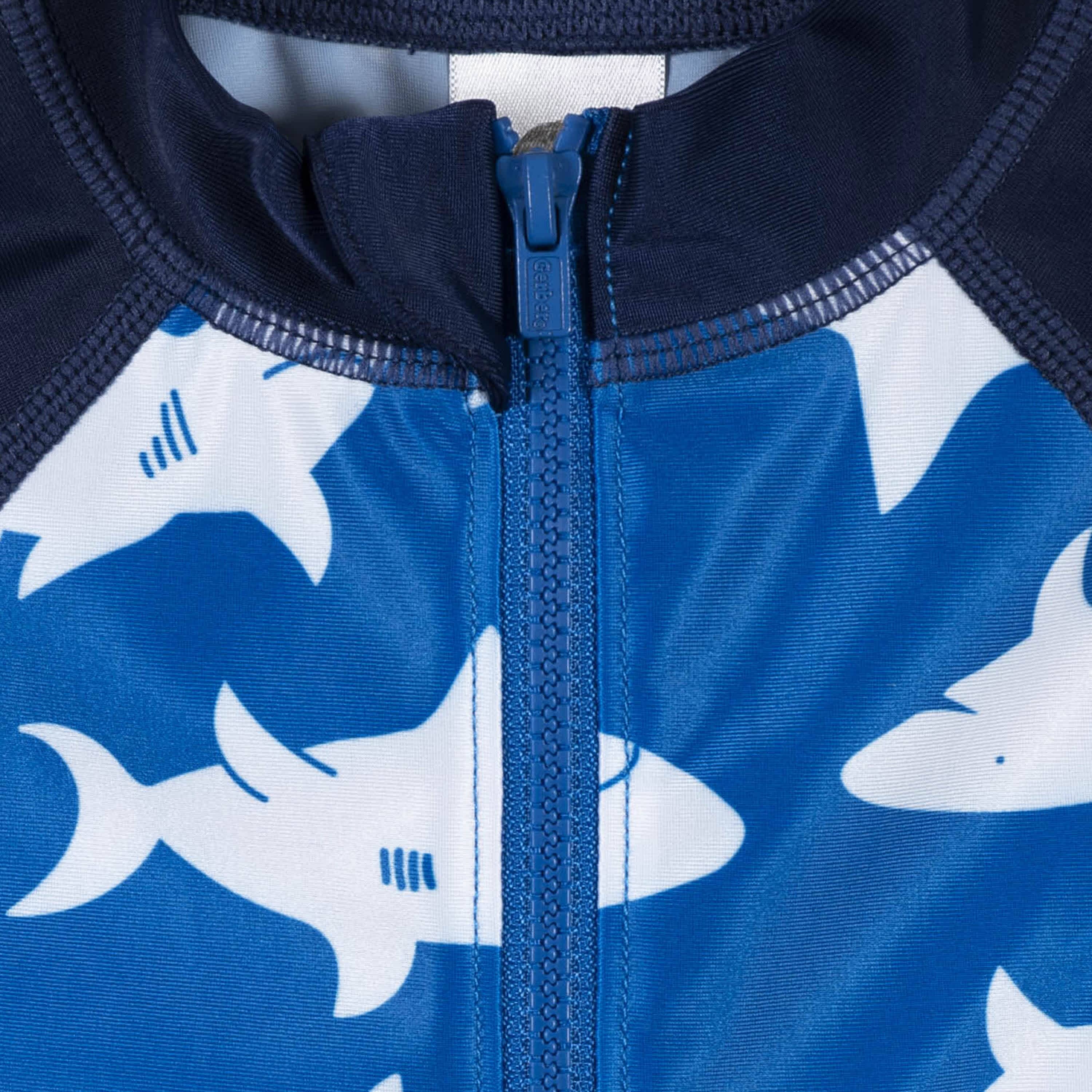 Toddler Boys UPF 50+ Shark Zone Rash Guard, 5T - Image 5