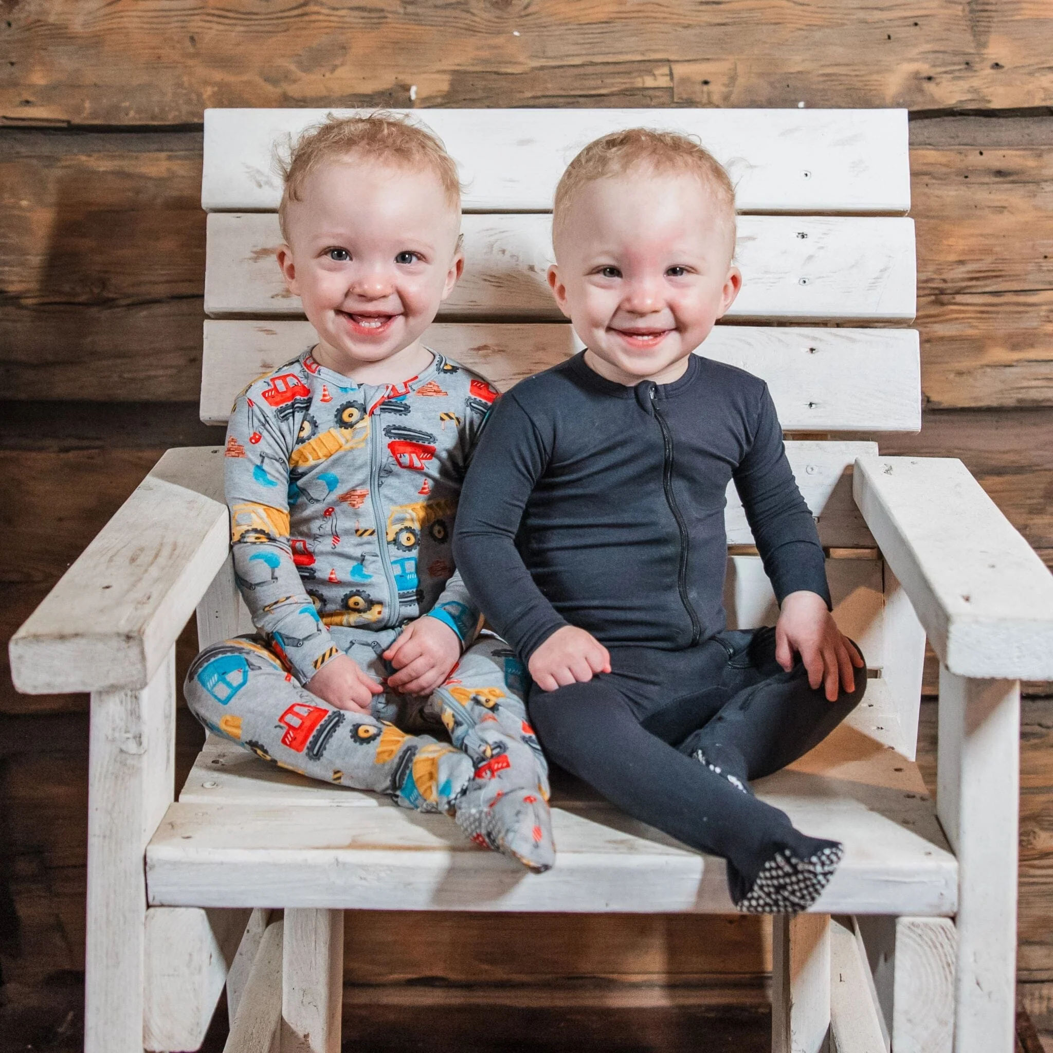 Baby & Toddler Shadow Buttery Soft Viscose Made from Eucalyptus Snug Fit Footed Pajamas - Image 3