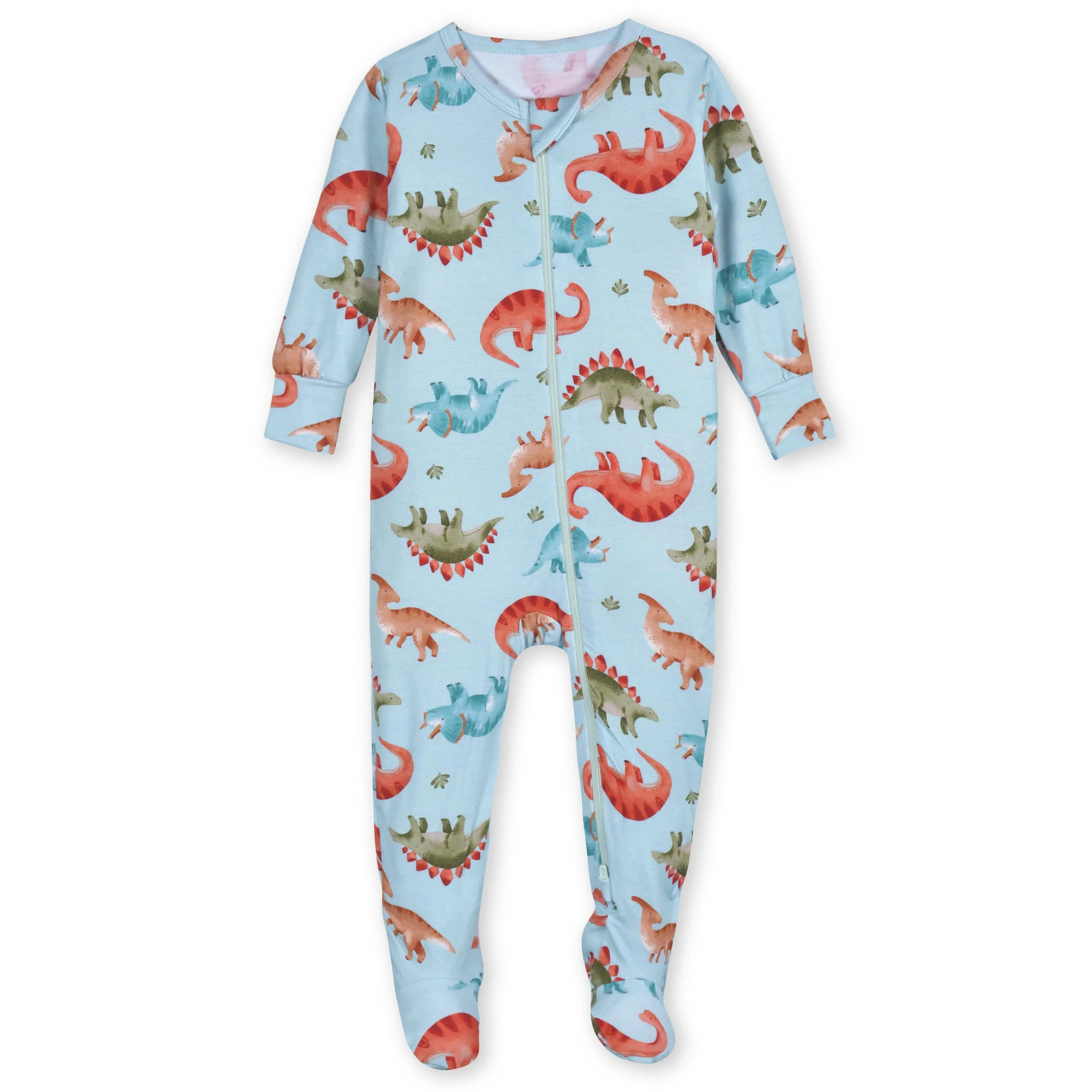 Baby & Toddler Snugosaurous Buttery Soft Viscose Made from Eucalyptus Snug Fit Footed Pajamas - Image 2