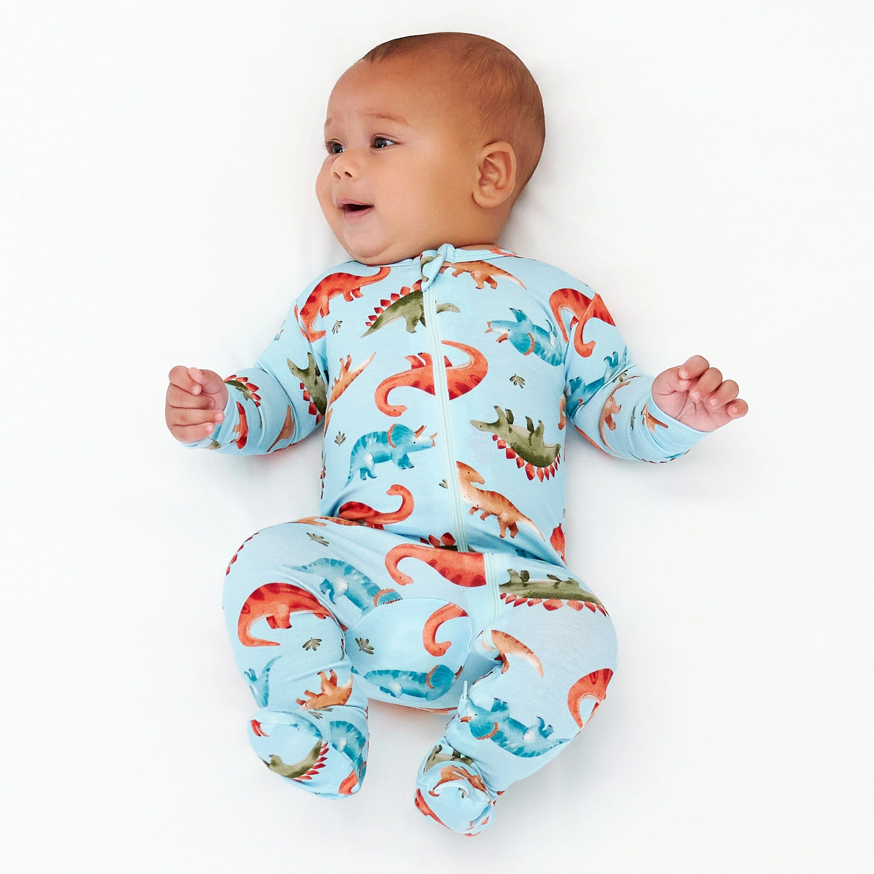 Baby & Toddler Snugosaurous Buttery Soft Viscose Made from Eucalyptus Snug Fit Footed Pajamas - Image 3