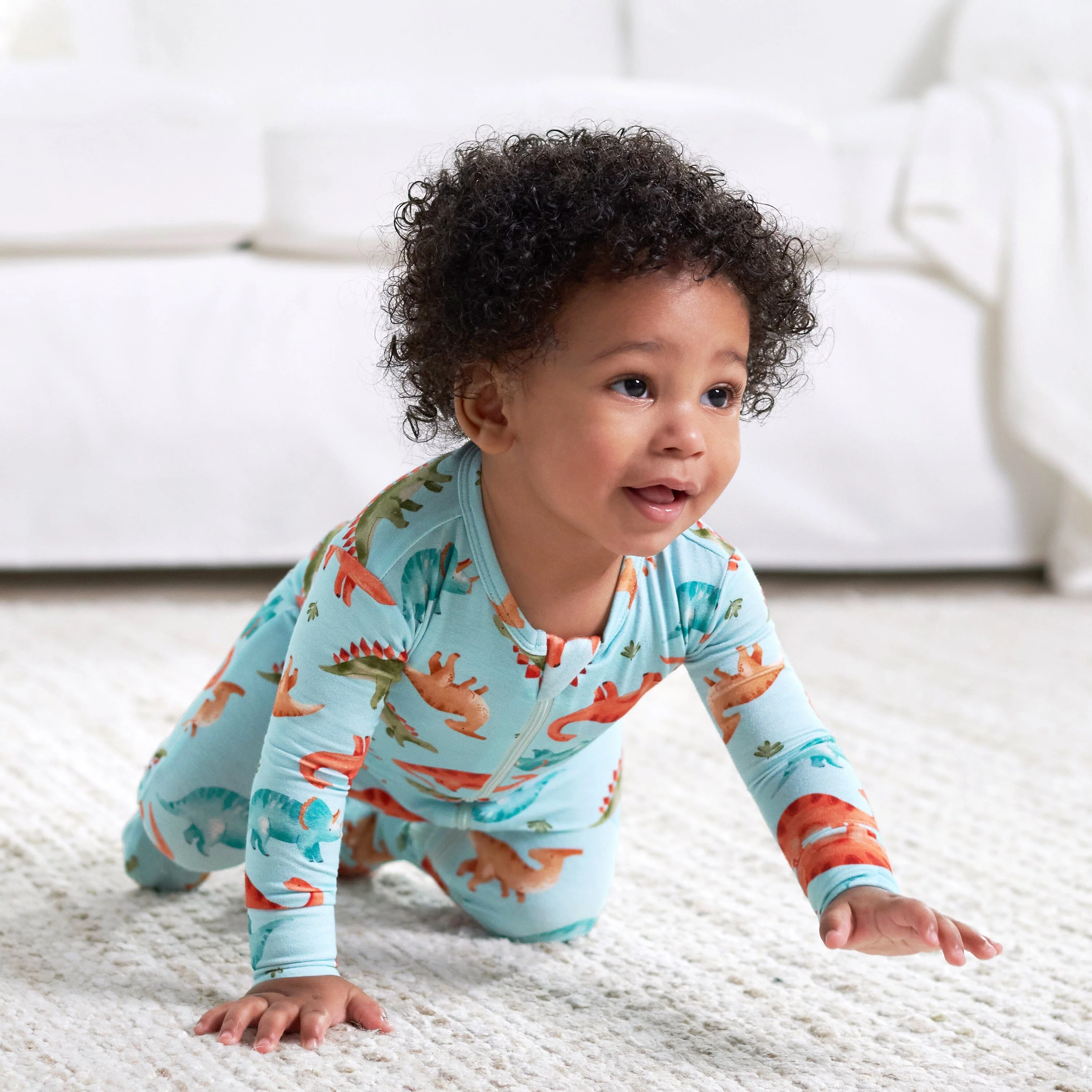 Baby & Toddler Snugosaurous Buttery Soft Viscose Made from Eucalyptus Snug Fit Footed Pajamas - Image 5