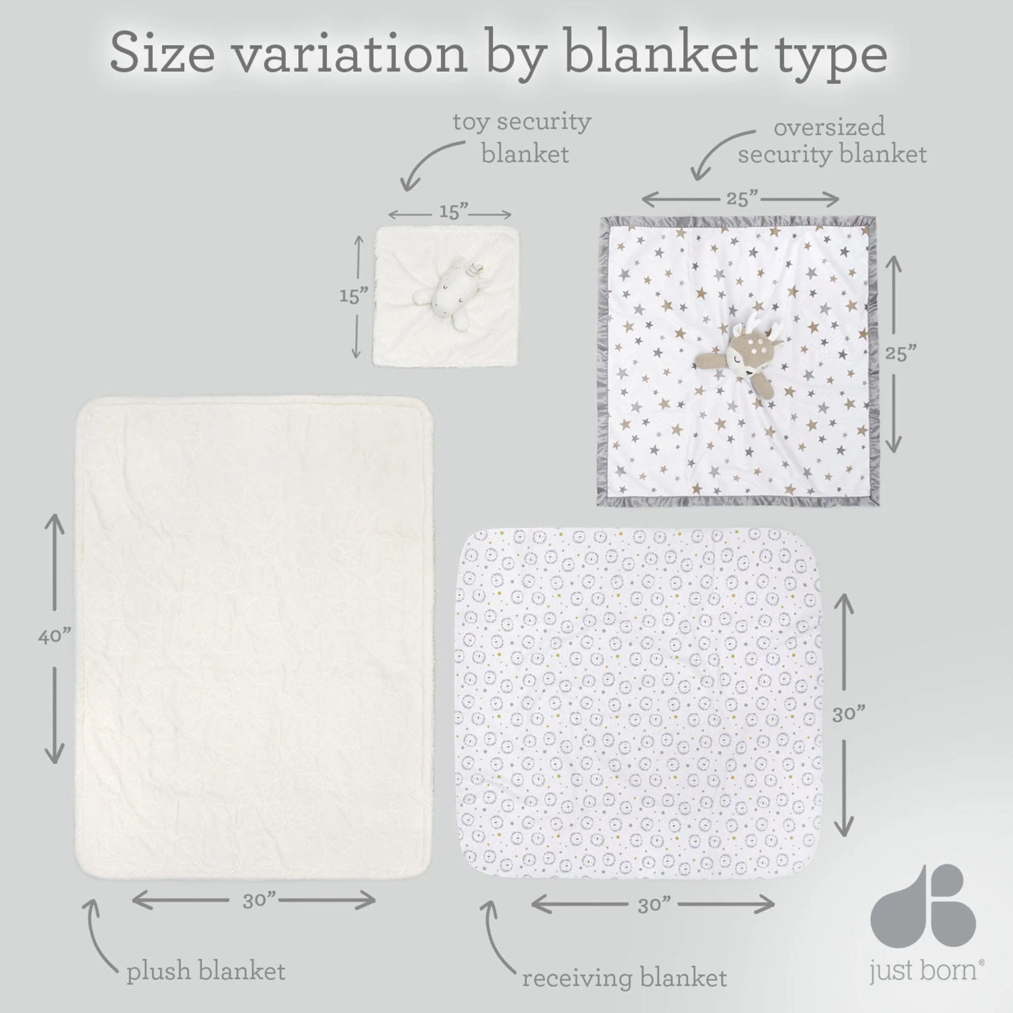 Embroidered Baby Girls Deer Oversized Security Blanket - Image 8