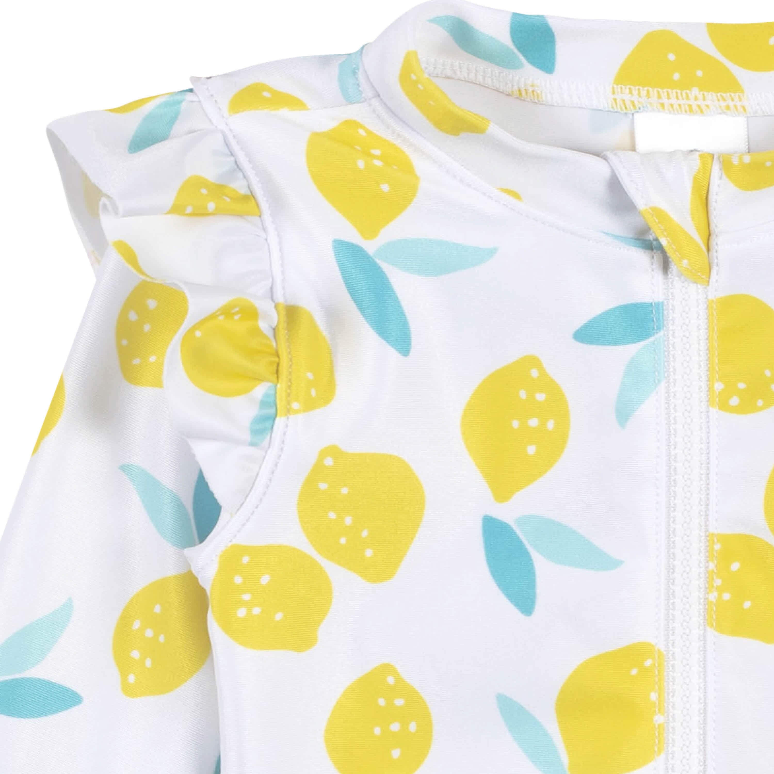 Baby & Toddler Girls UPF 50+ Lemon Squeeze Rash Guard - Image 4