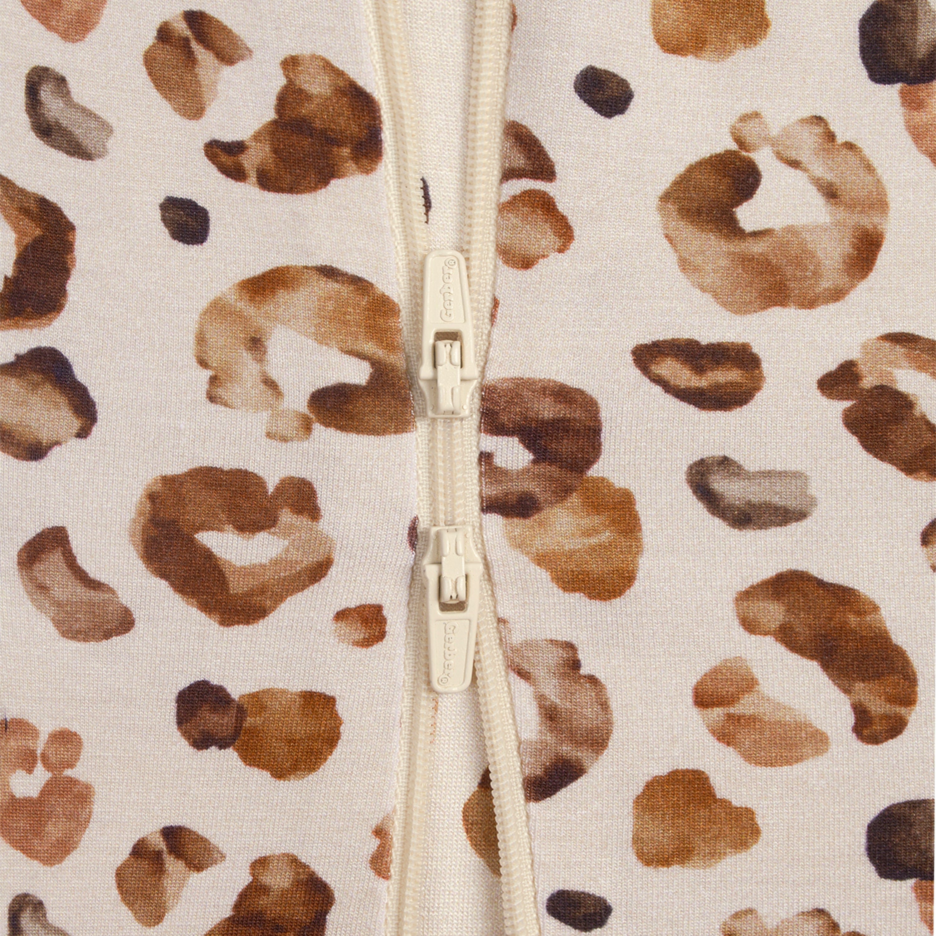 Baby & Toddler Spotted Leopard Buttery Soft Viscose Made from Eucalyptus Snug Fit Footed Pajamas - Image 7