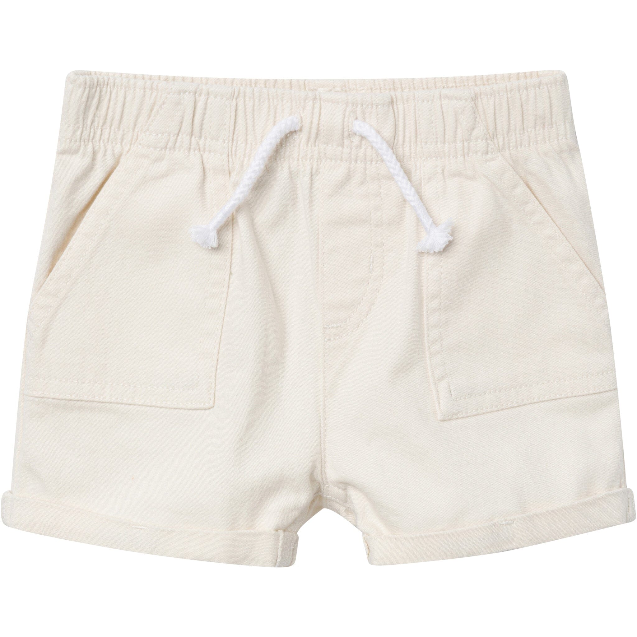 Baby & Toddler Girls Light Tan Stretch Twill Shorts