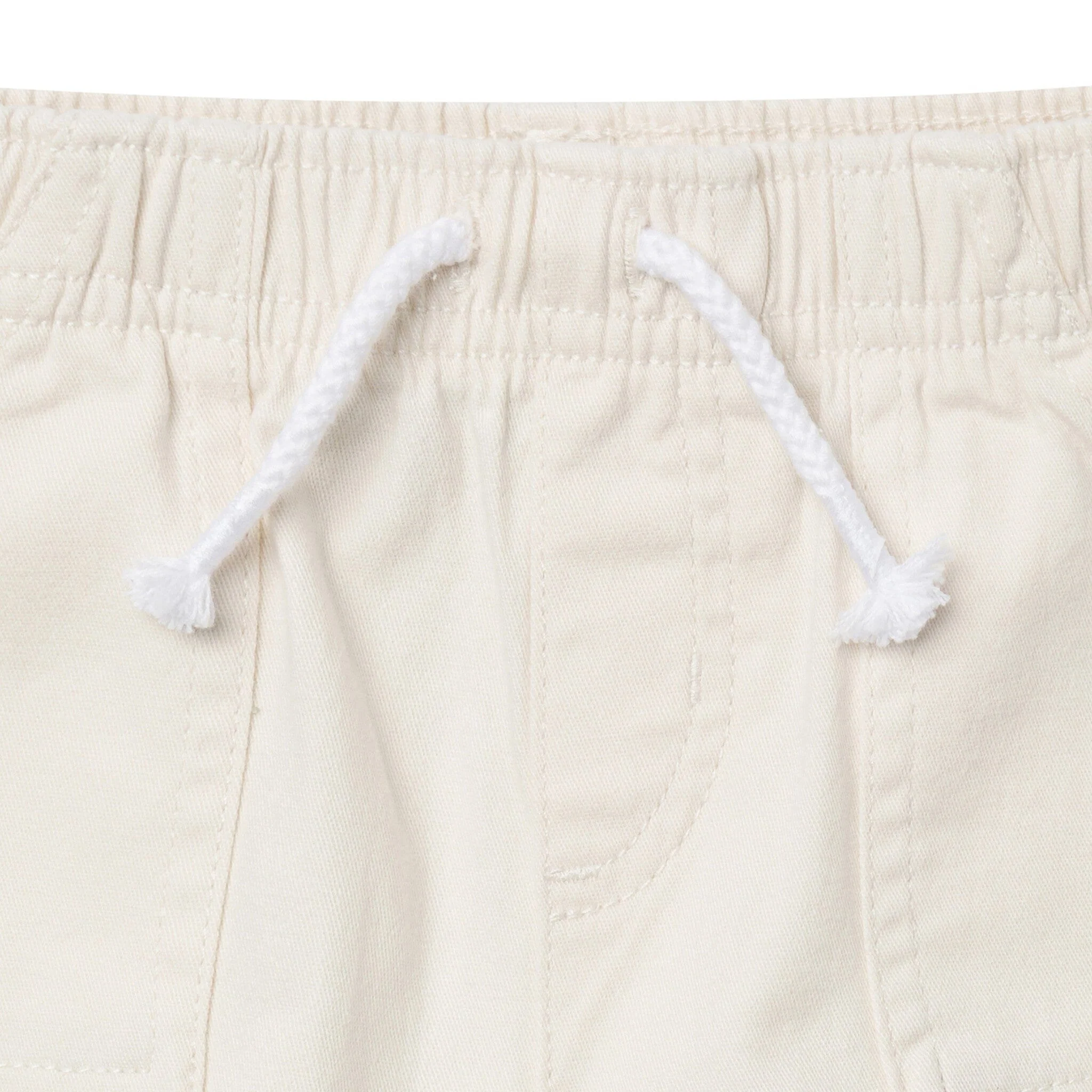 Baby & Toddler Girls Light Tan Stretch Twill Shorts - Image 2