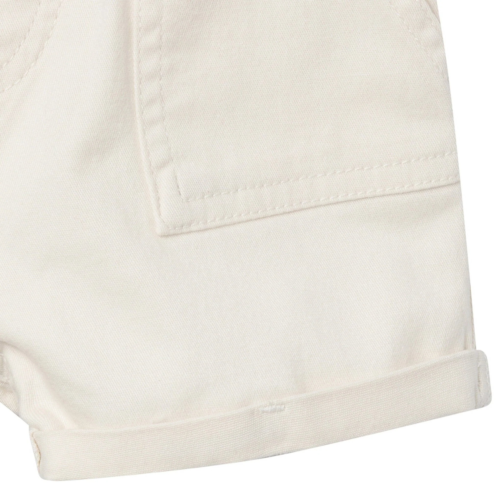 Baby & Toddler Girls Light Tan Stretch Twill Shorts - Image 3