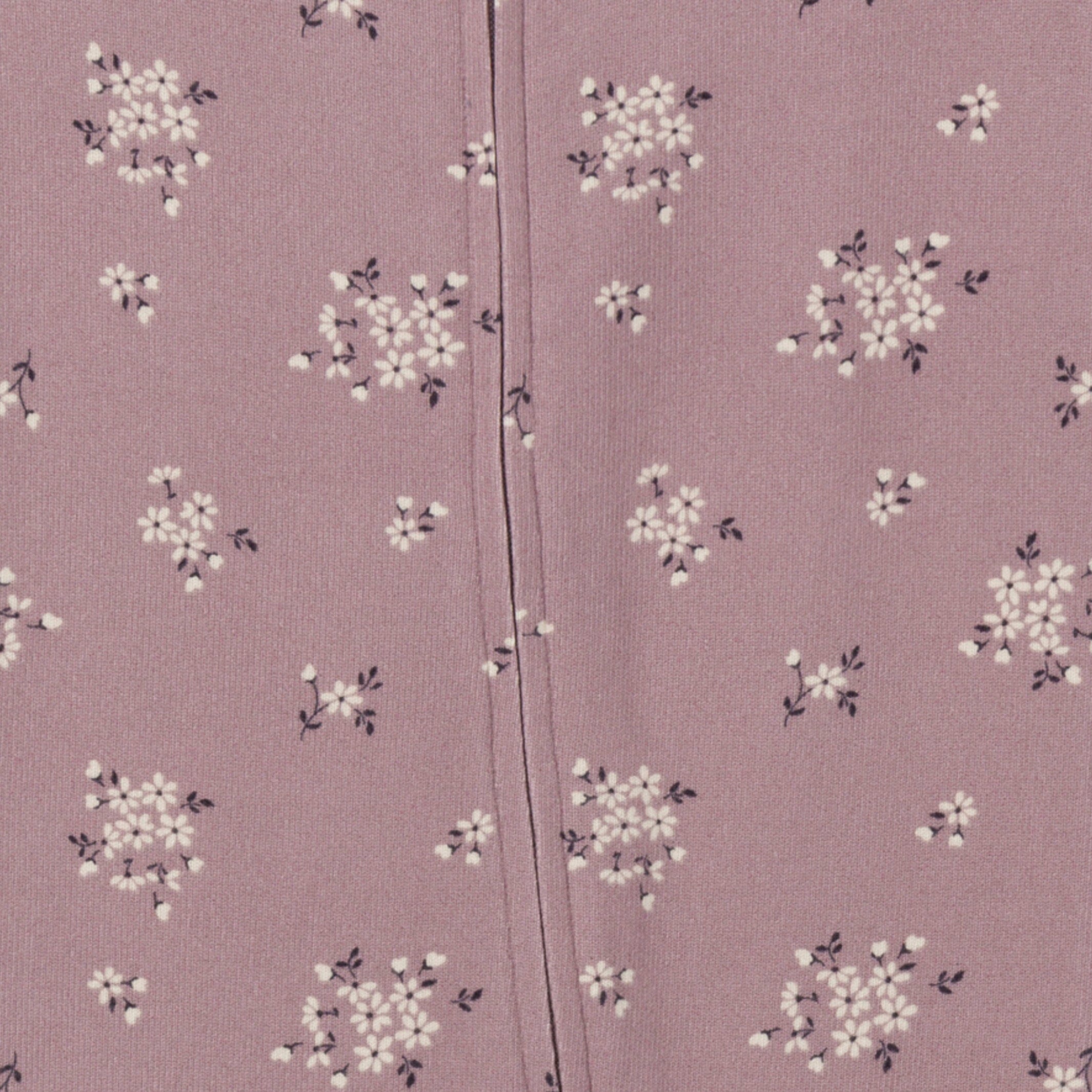 Baby Girls Medium Lilac Posies Hacci Footless Pajamas - Image 4