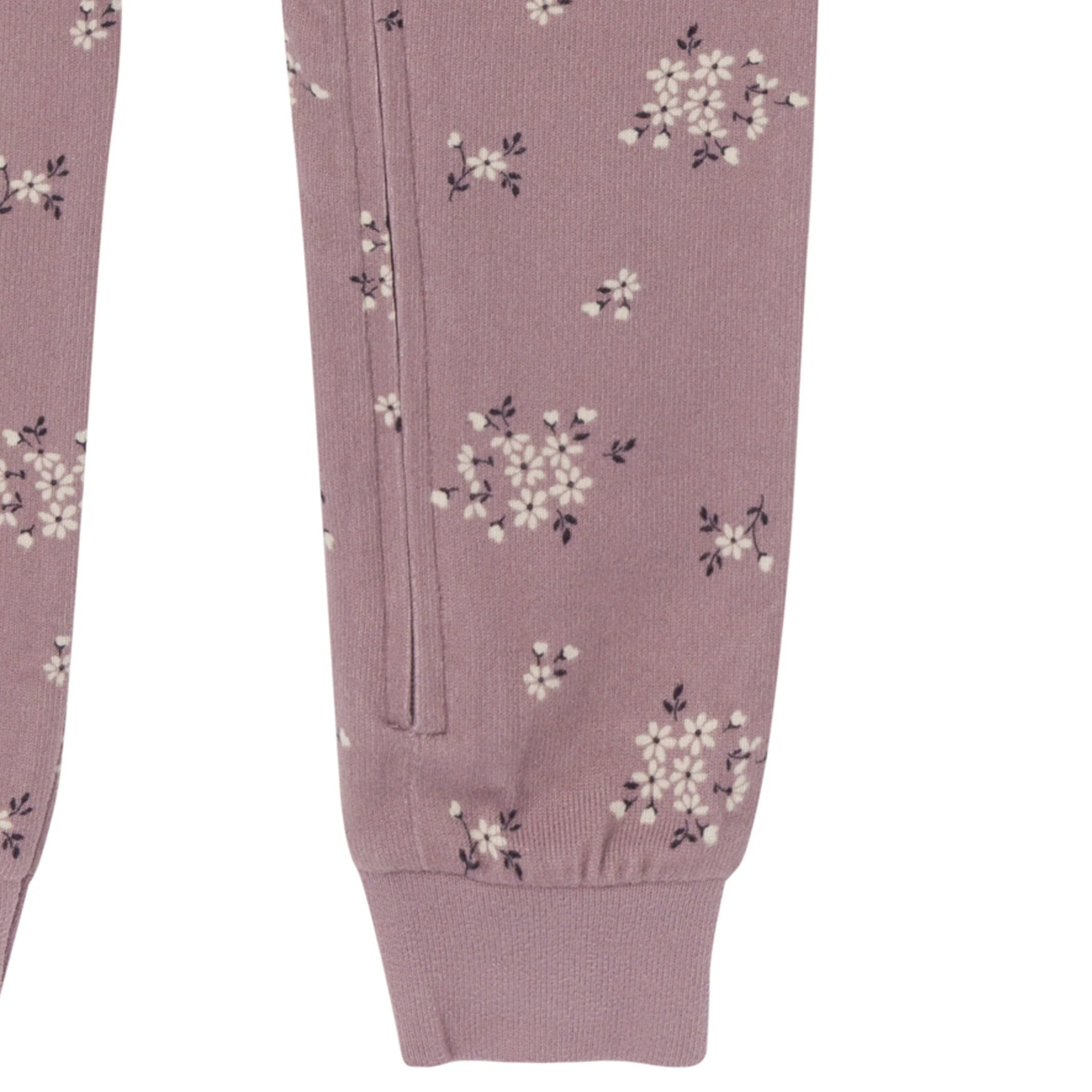 Baby Girls Medium Lilac Posies Hacci Footless Pajamas - Image 6