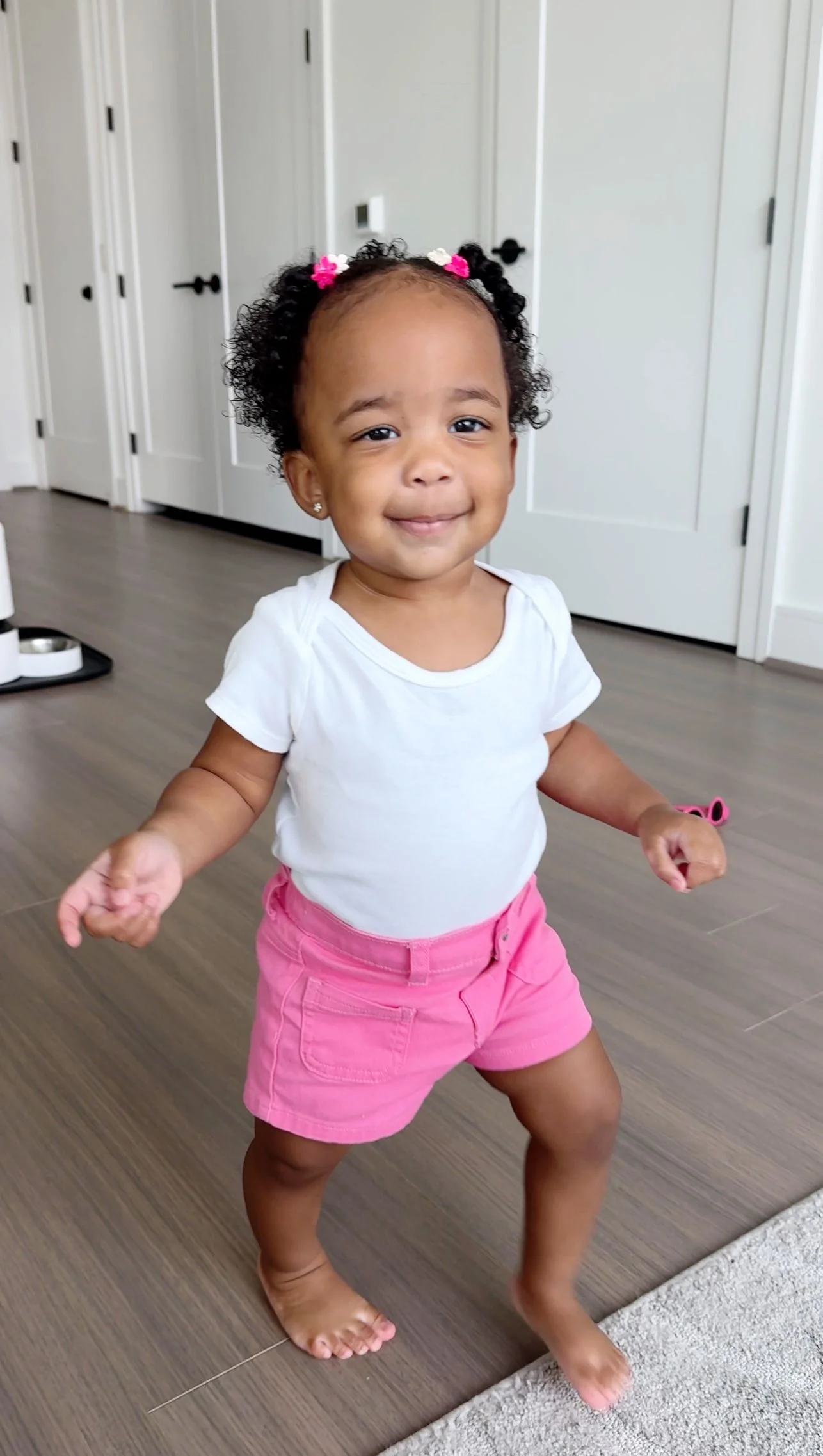 Baby & Toddler Girls Pink Twill Shorts - Image 2