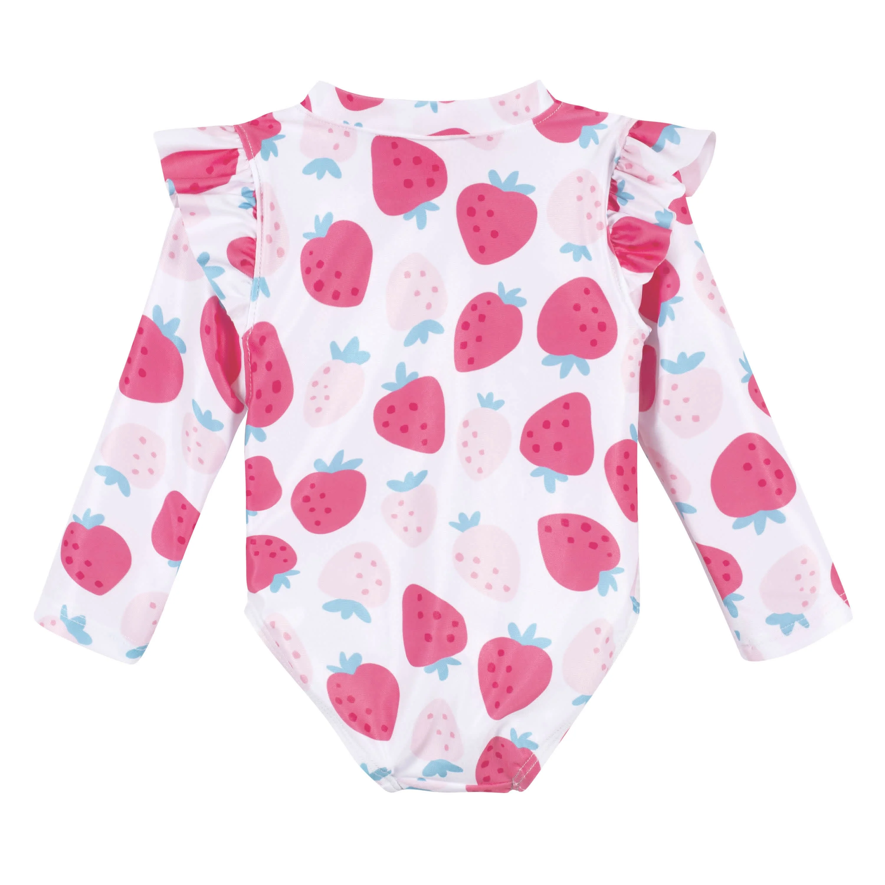 Baby & Toddler Girls UPF 50+ Strawberry Rash Guard - Image 4