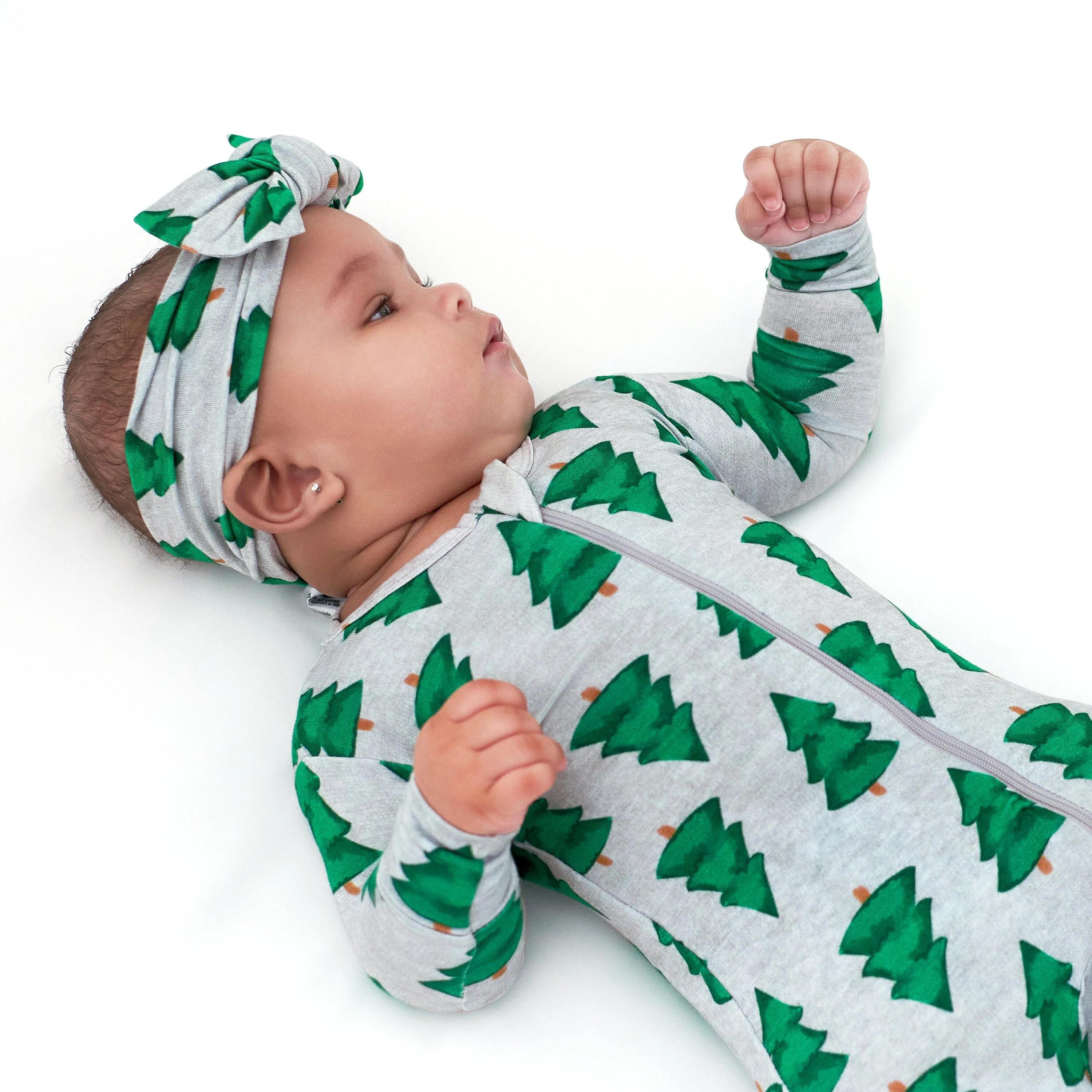 Girls Spruce Buttery Soft Viscose Made from Eucalyptus Holiday Headband - Image 3