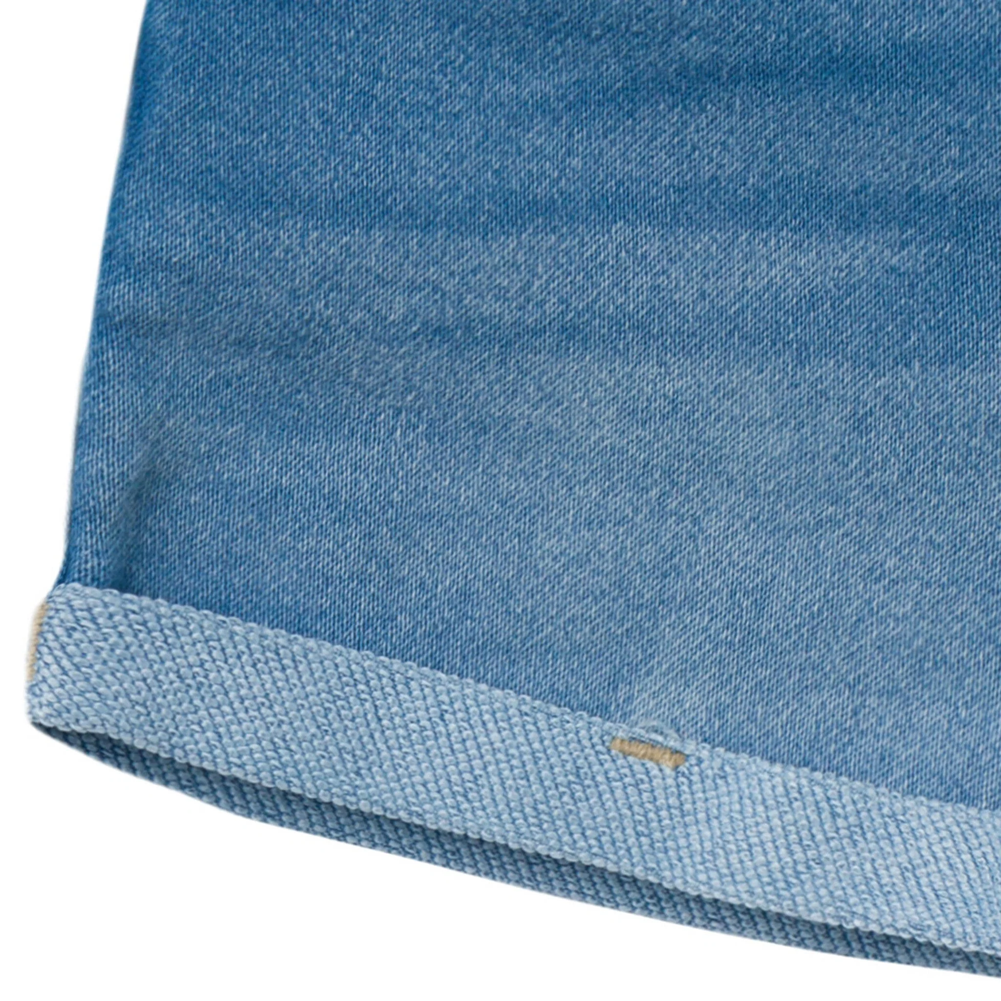 Baby & Toddler Neutral Light Wash Cuffed Denim Shorts - Image 6