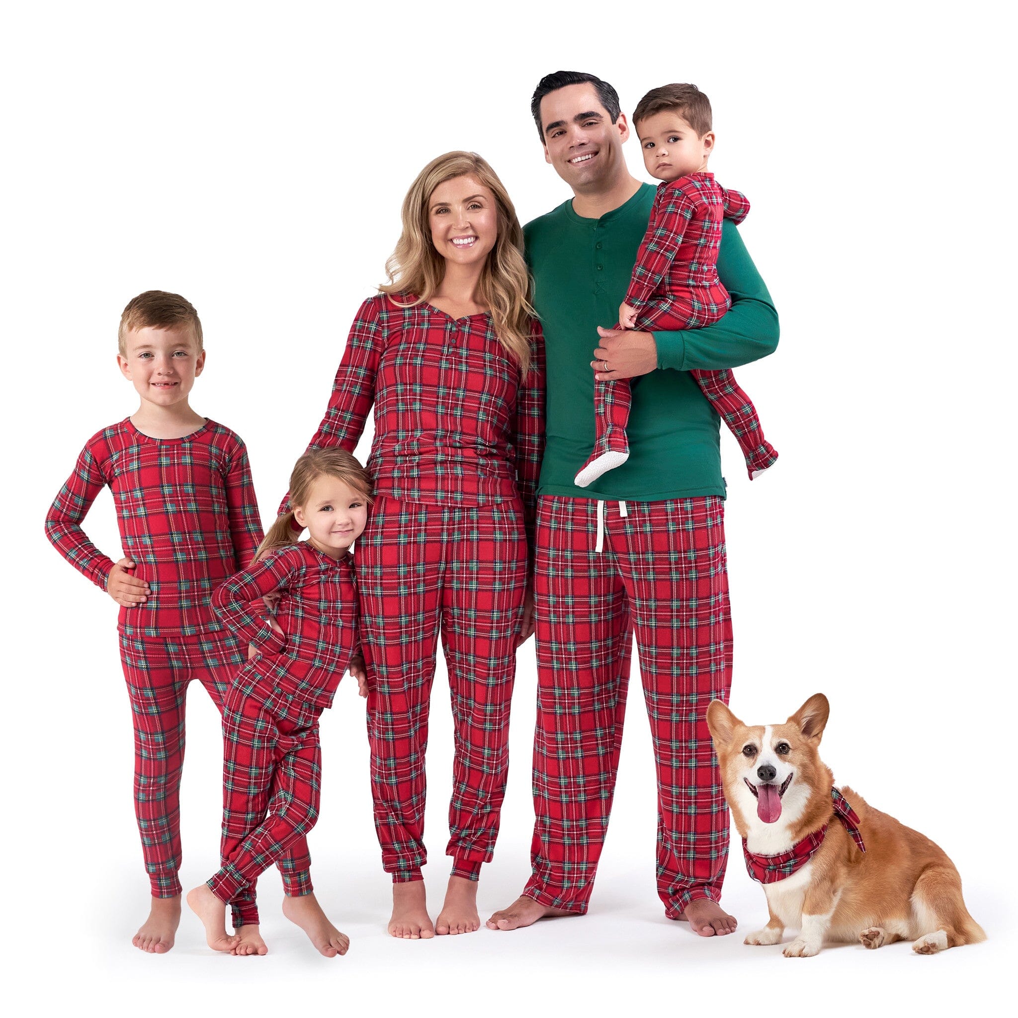 Baby & Toddler Neutral Stewart Plaid Hacci Snug Fit Footed Pajamas - Image 13