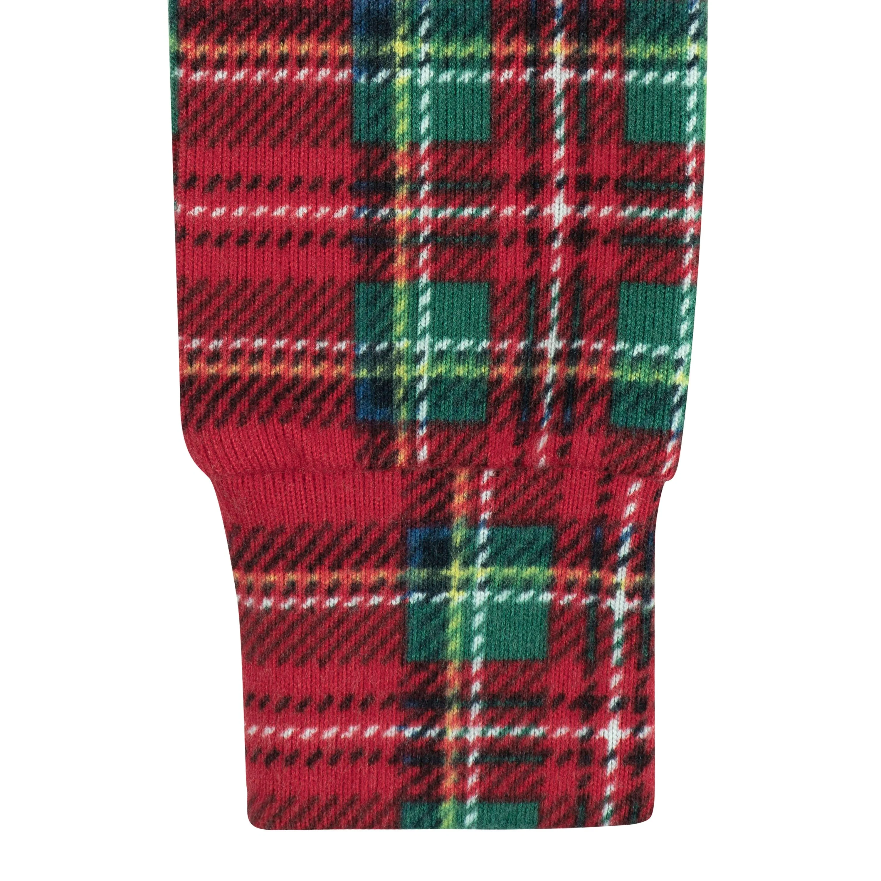 Baby & Toddler Neutral Stewart Plaid Hacci Snug Fit Footed Pajamas - Image 7