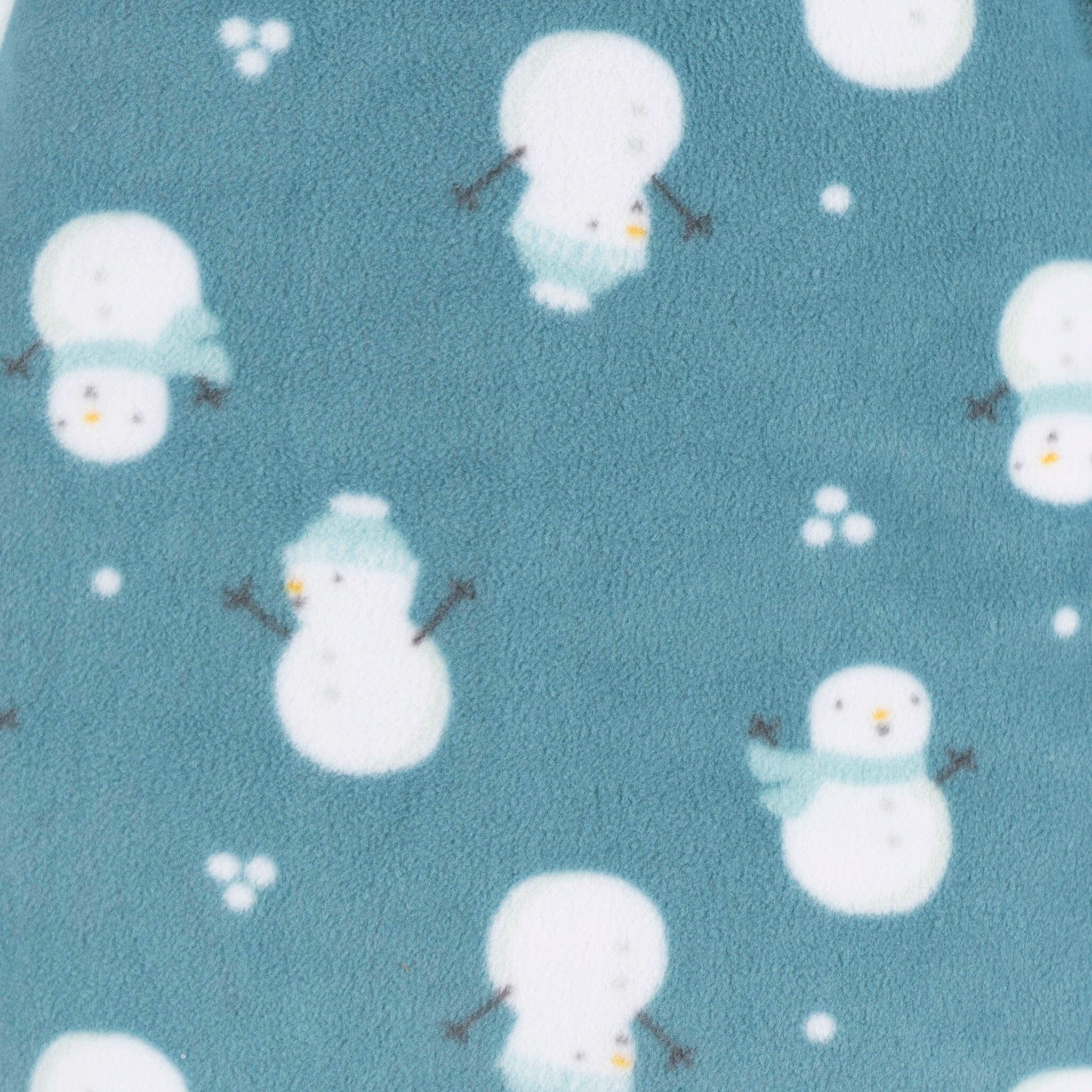 Baby & Toddler Neutral Snowman Footed Fleece Pajamas - Image 2