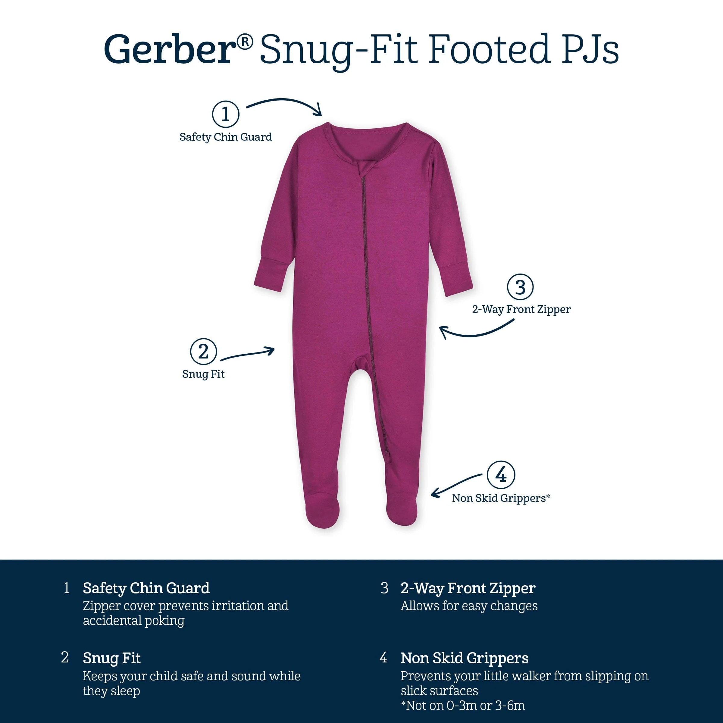 Baby & Toddler Raspberry Buttery Soft Viscose Made from Eucalyptus Snug Fit Footed Pajamas - Image 10