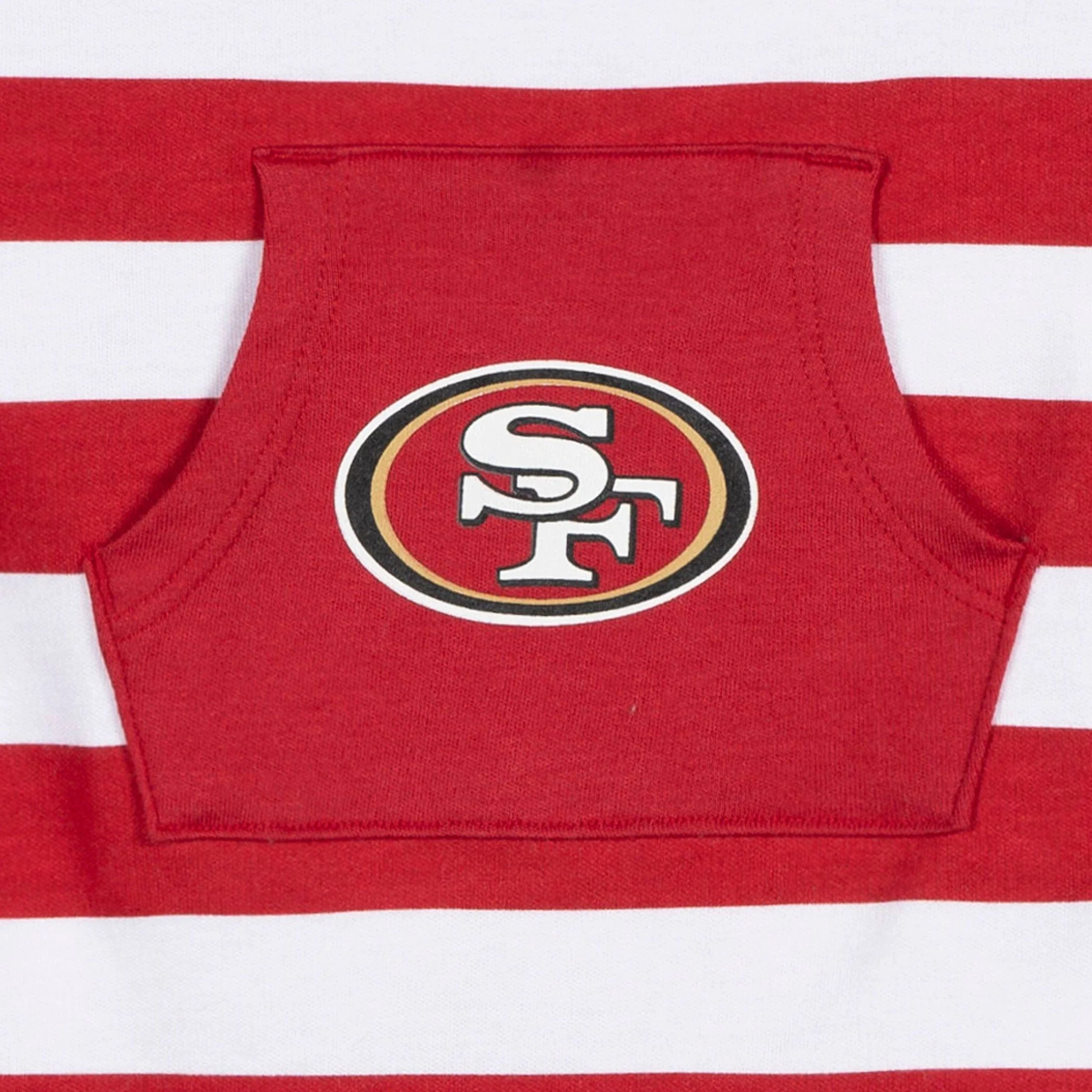 Baby San Francisco 49ers Football Romper with Pocket - Image 3