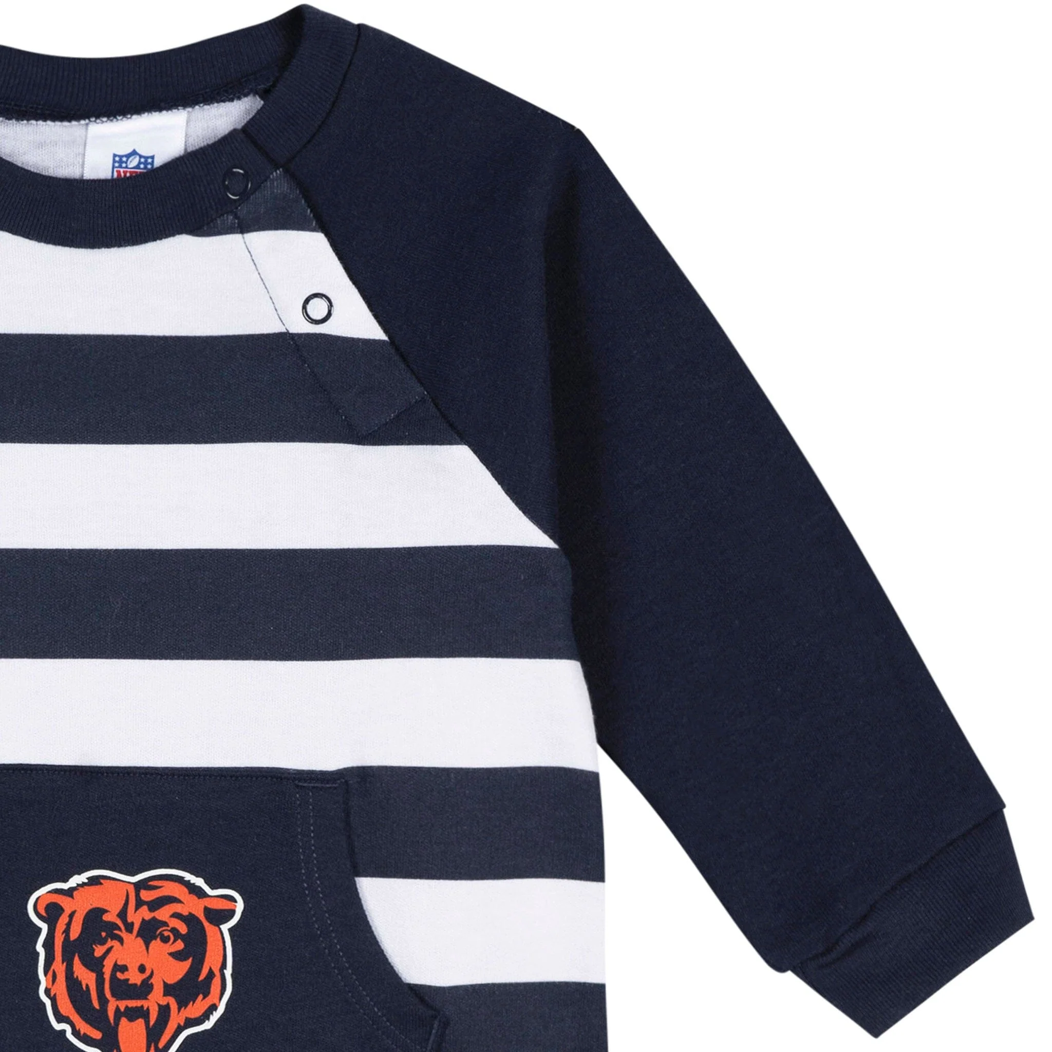 Baby Chicago Bears Football Romper with Pocket - Image 2