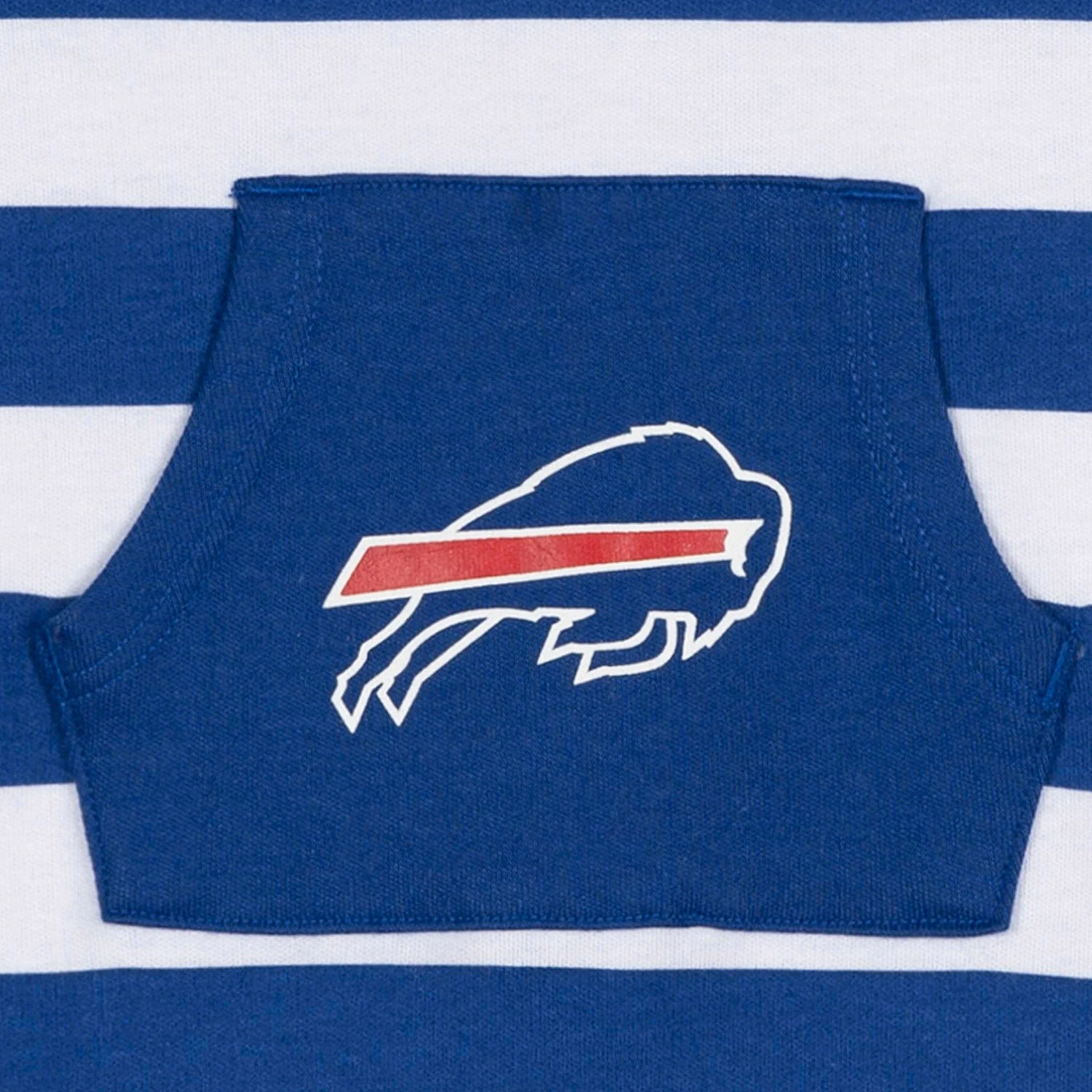 Baby Buffalo Bills Football Romper with Pocket - Image 3