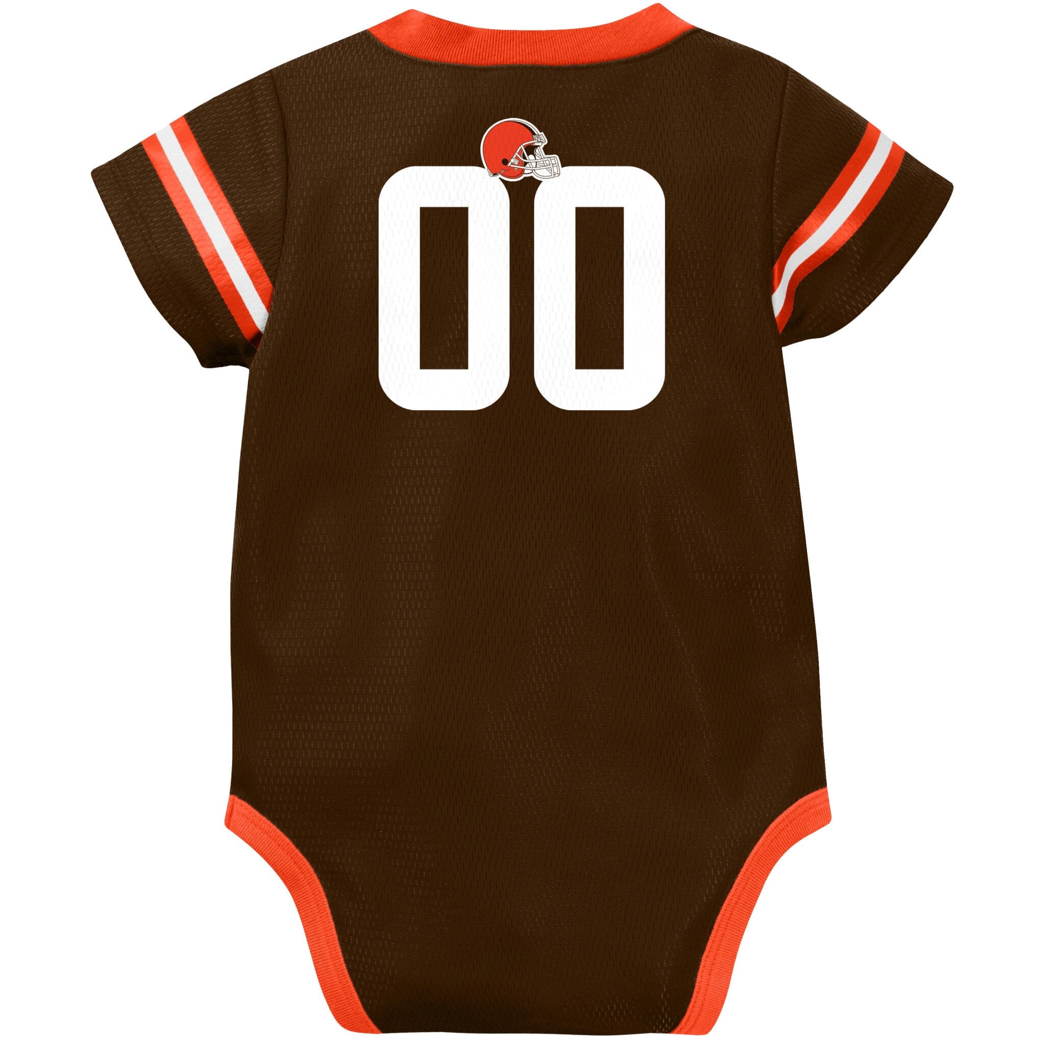 Baby Boys Cleveland Browns Short Sleeve Jersey Bodysuit - Image 6