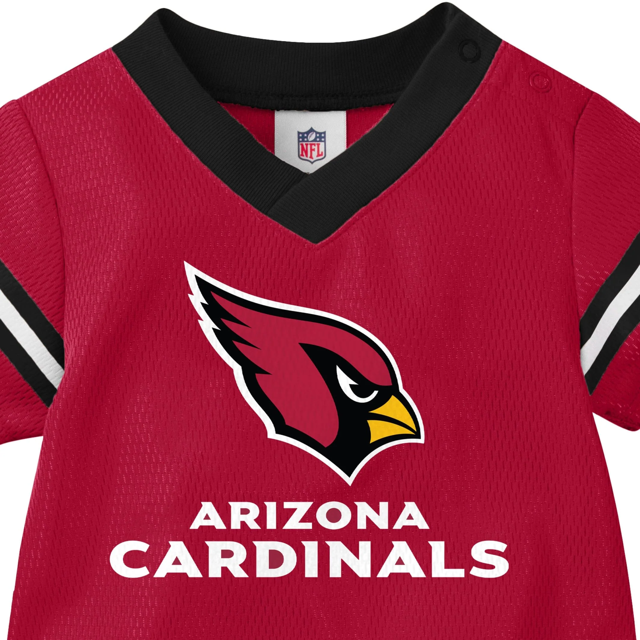 Baby Boys Arizona Cardinals Short Sleeve Jersey Bodysuit - Image 4