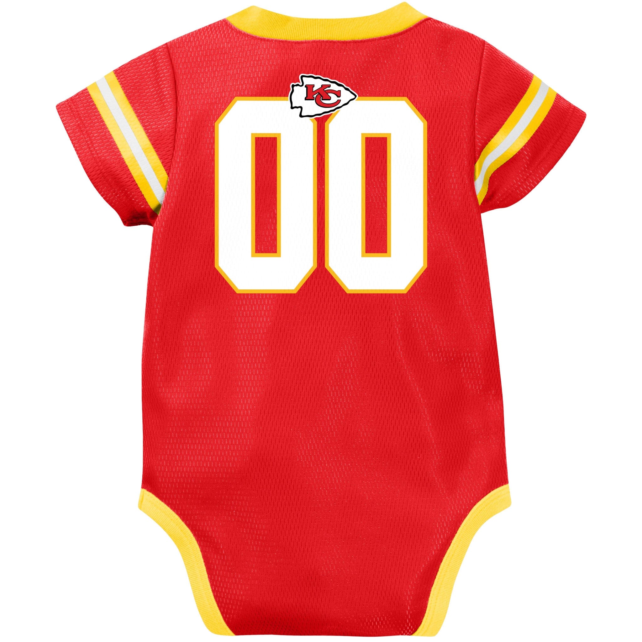 Baby Boys Kansas City Chiefs Short Sleeve Jersey Bodysuit - Image 6