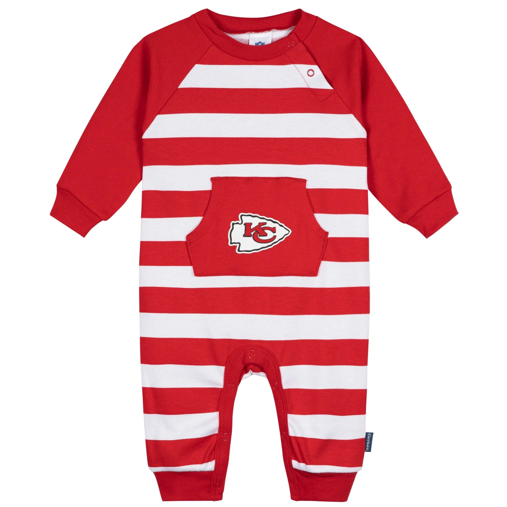 Baby Kansas City Chiefs Football Romper with Pocket