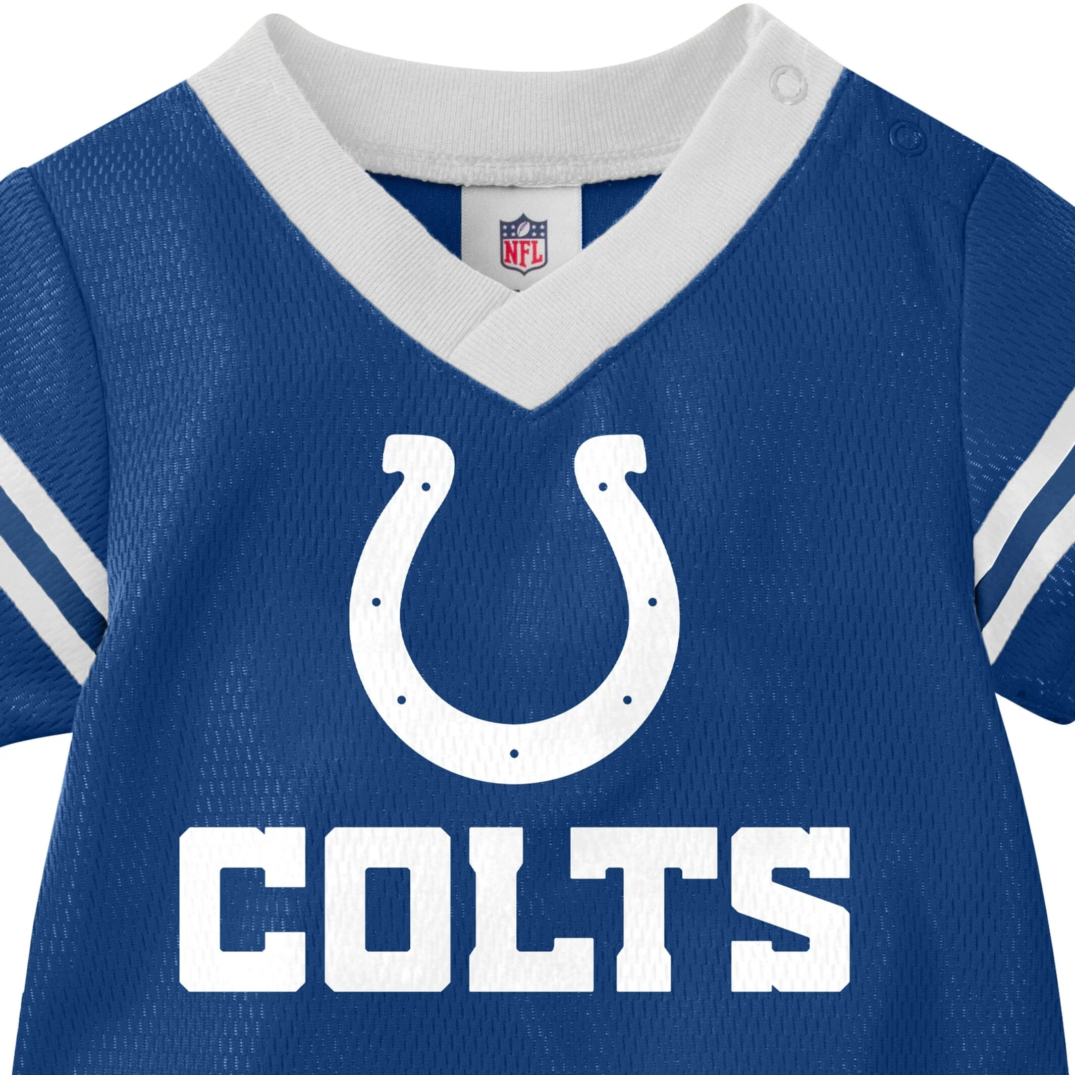 Baby Boys Indianapolis Colts Short Sleeve Jersey Bodysuit - Image 4