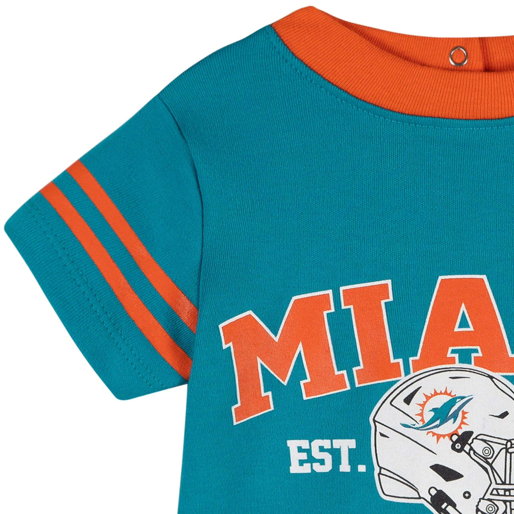 Baby Boys Miami Dolphins Romper - Image 3