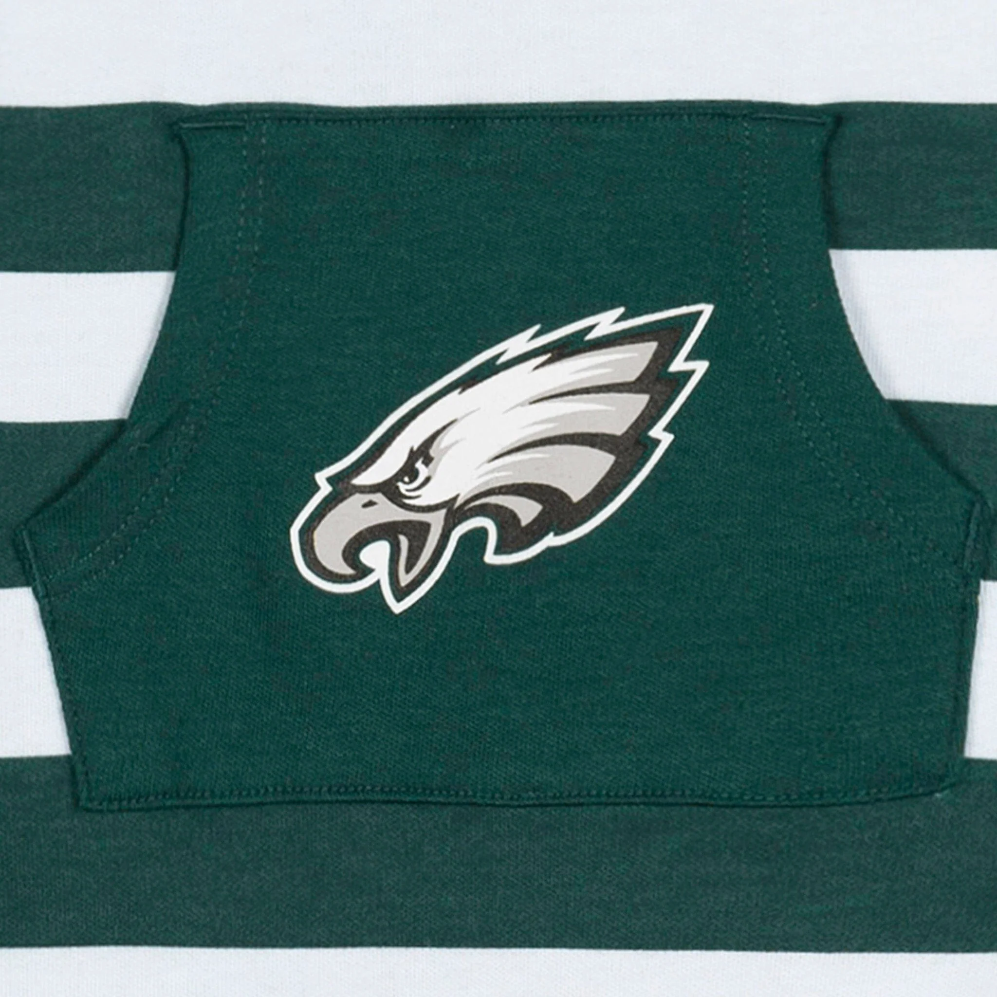 Baby Philadelphia Eagles Football Romper with Pocket - Image 3