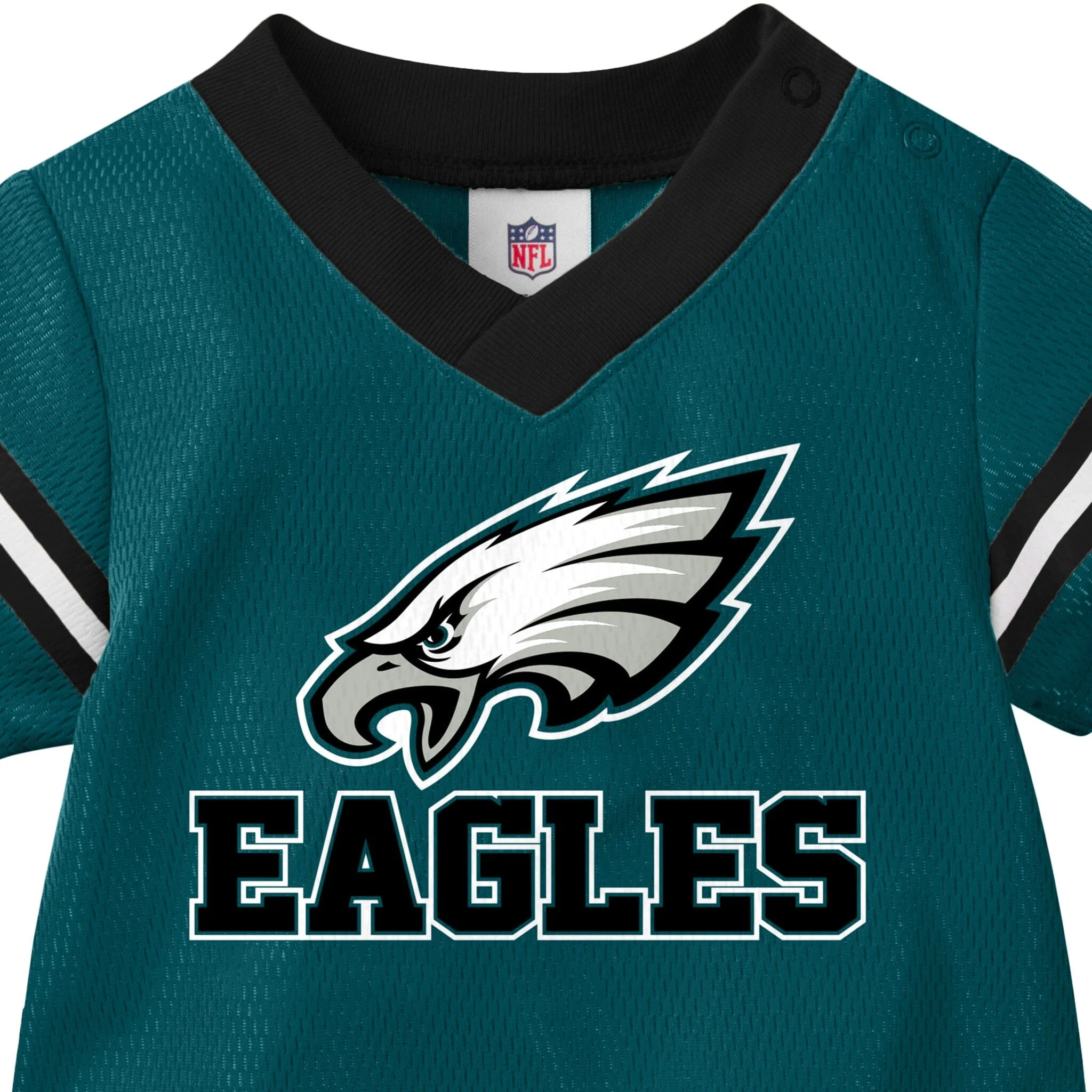 Baby Boys Philadelphia Eagles Short Sleeve Jersey Bodysuit - Image 4