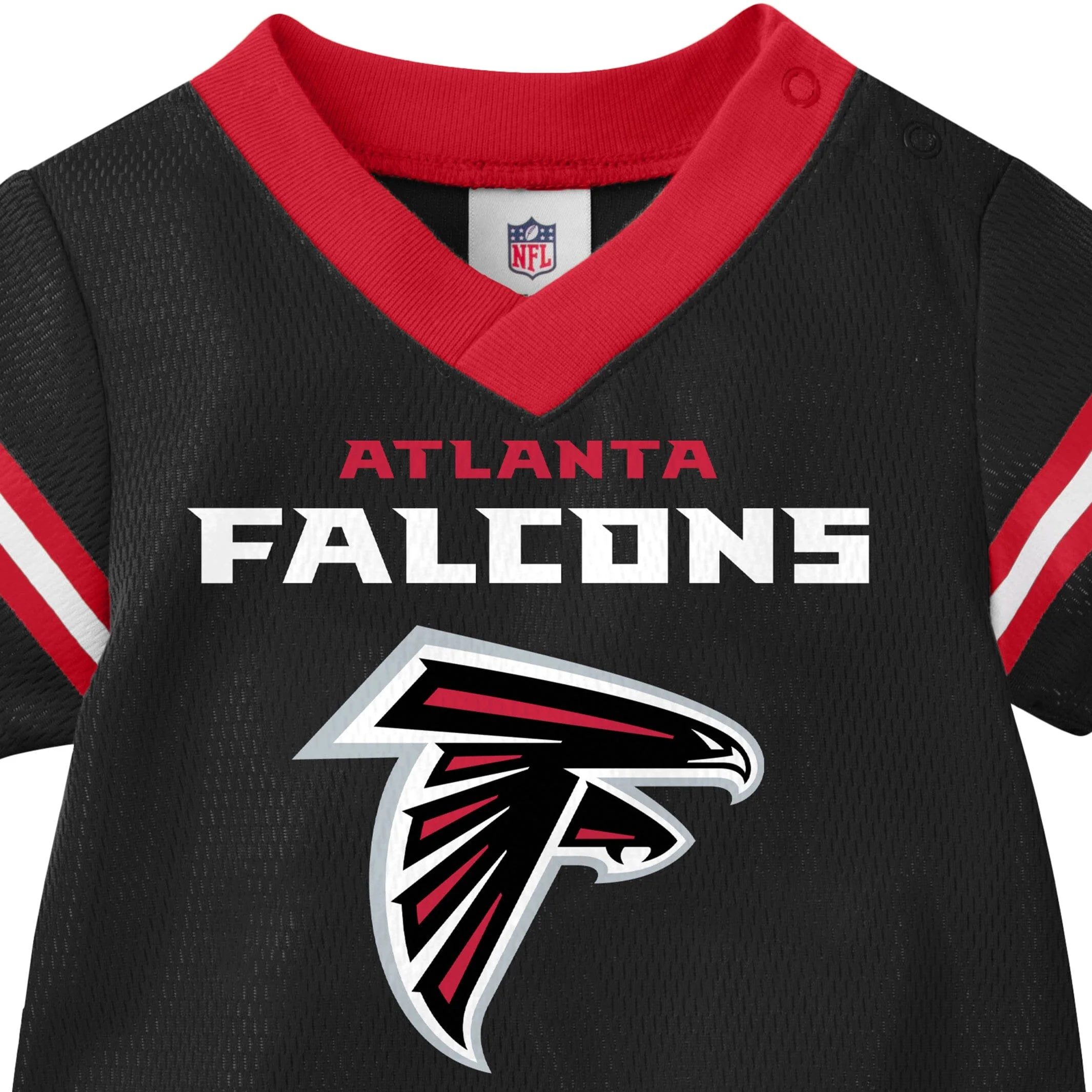 Baby Boys Atlanta Falcons Short Sleeve Jersey Bodysuit - Image 5