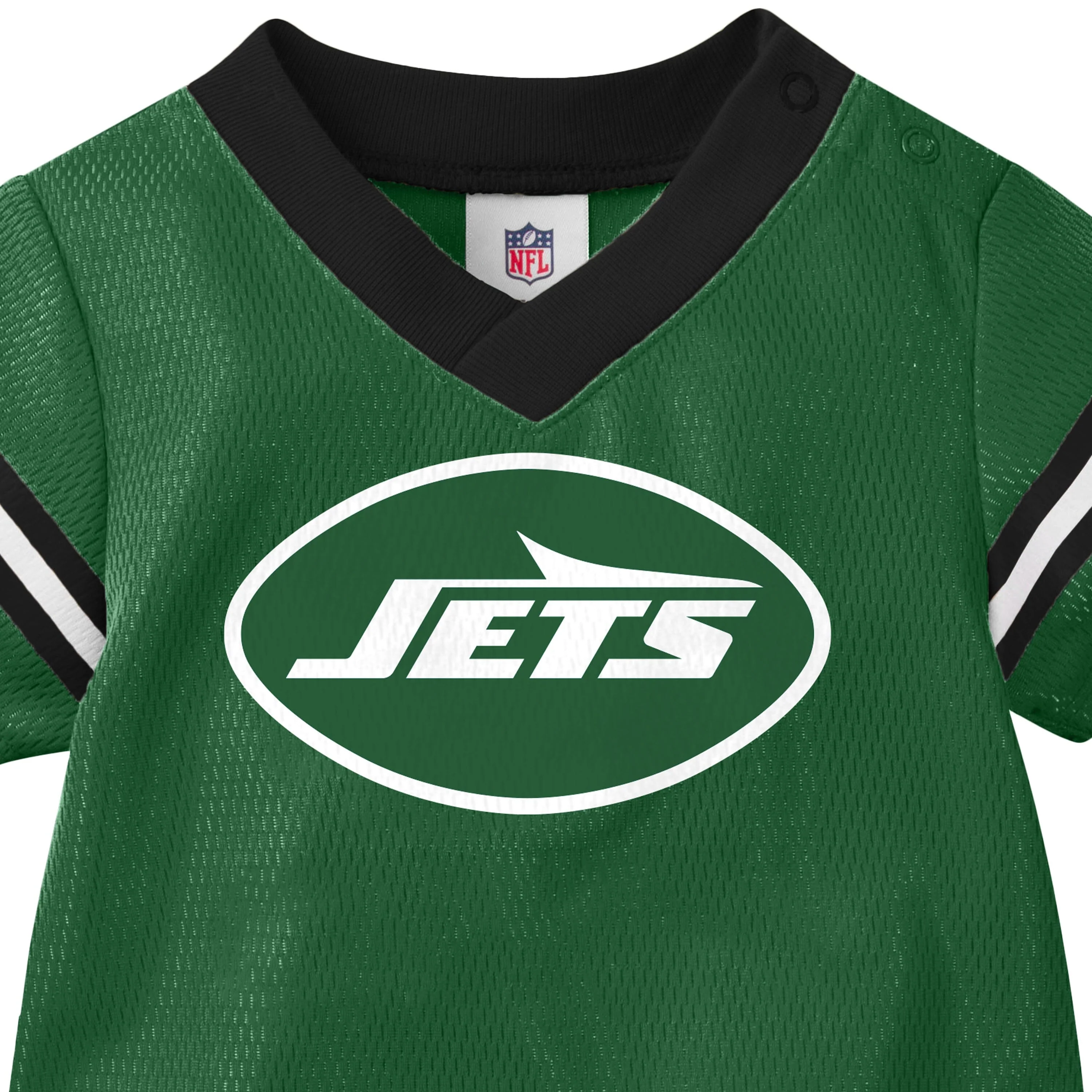 Baby Boys New York Jets Short Sleeve Jersey Bodysuit - Image 5
