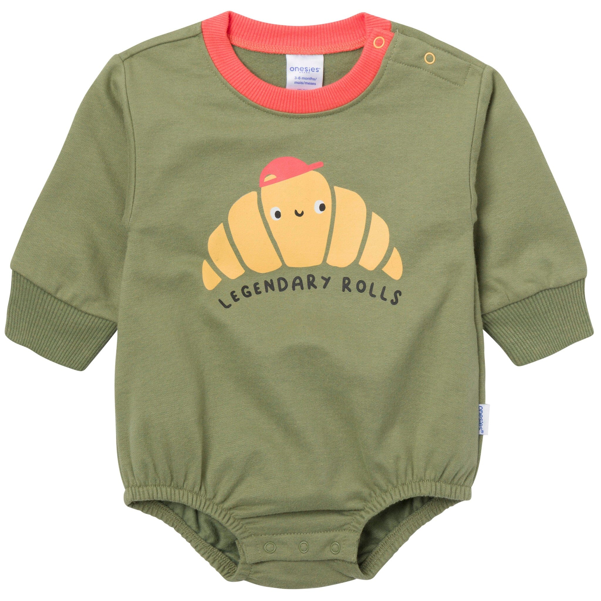 Baby Boys Legendary Rolls Sweatshirt Bubble Romper