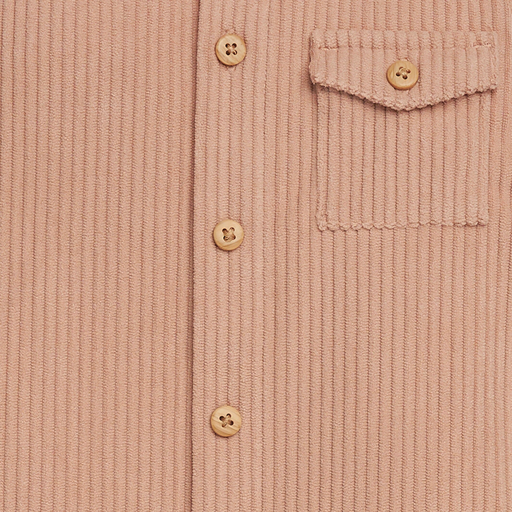Baby Boys Light Brown Corduroy Romper - Image 3