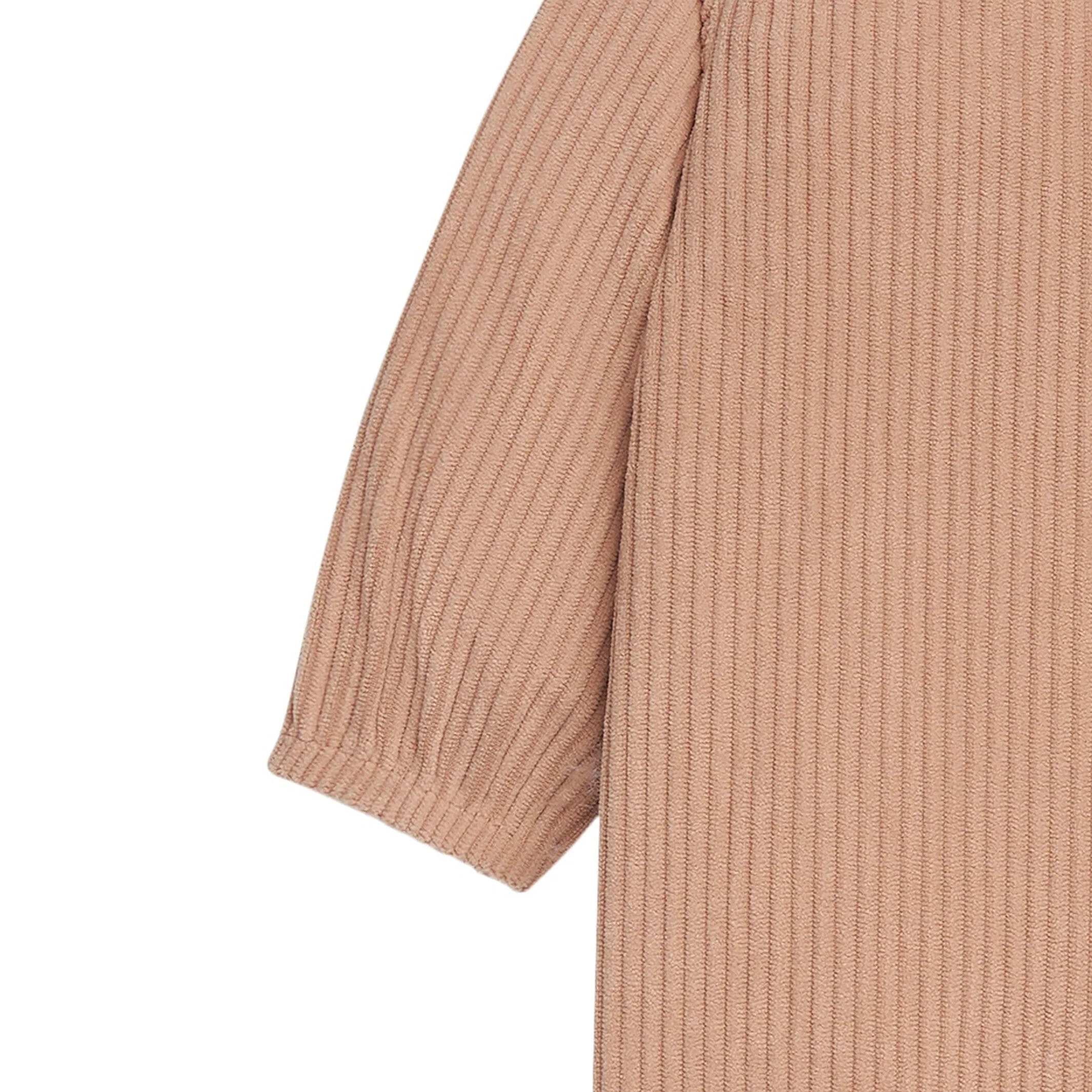 Baby Boys Light Brown Corduroy Romper - Image 4