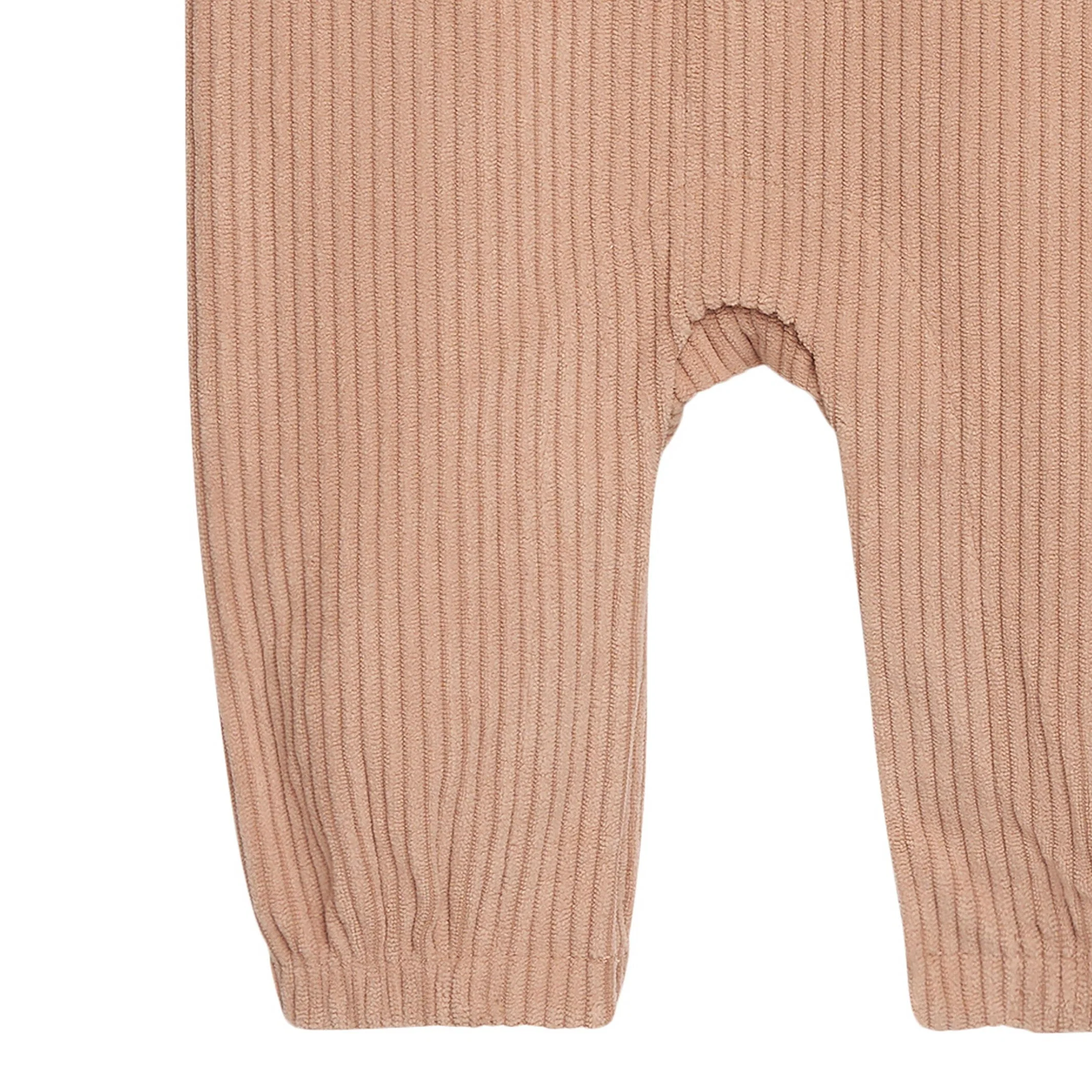 Baby Boys Light Brown Corduroy Romper - Image 5