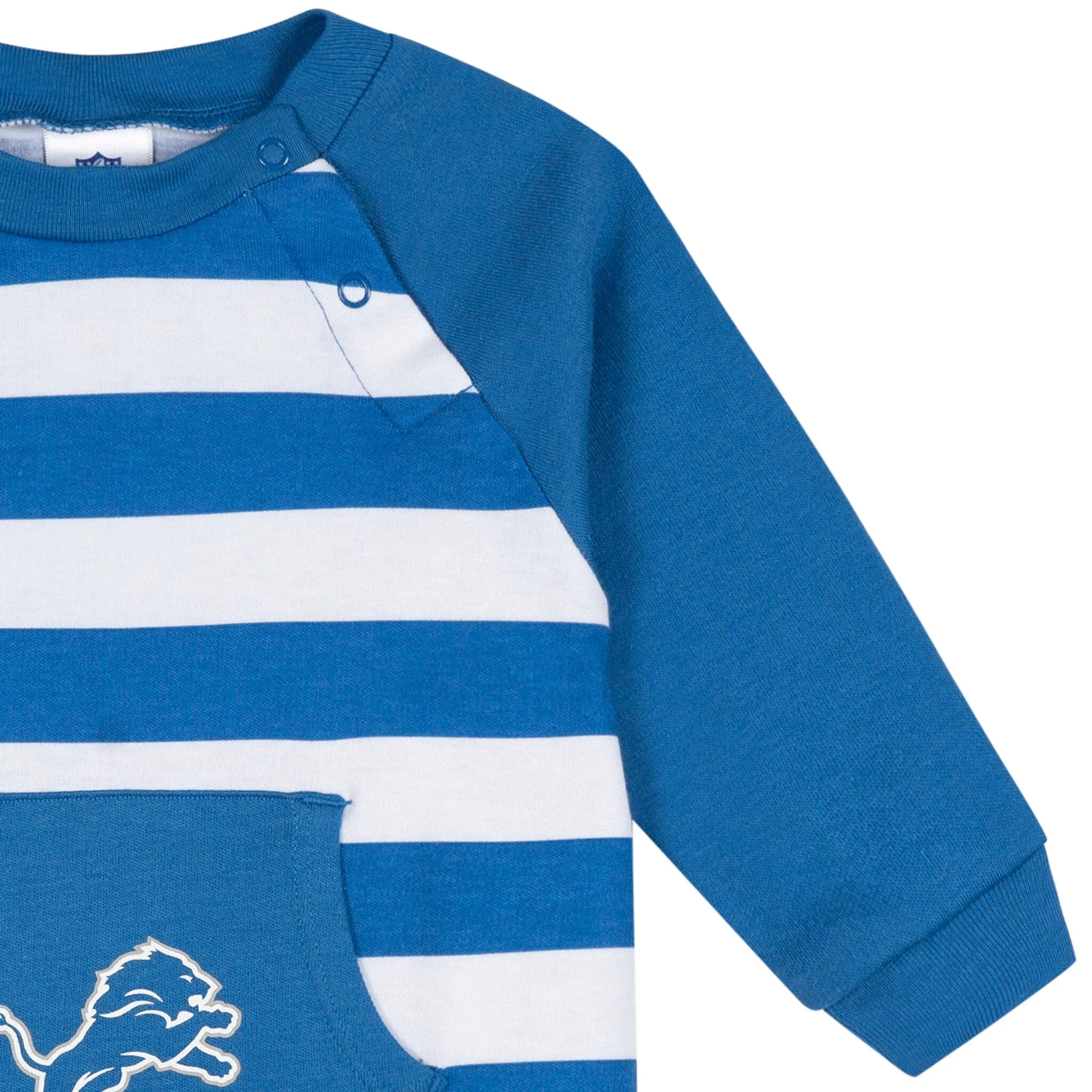 Baby Detroit Lions Football Romper with Pocket - Image 2